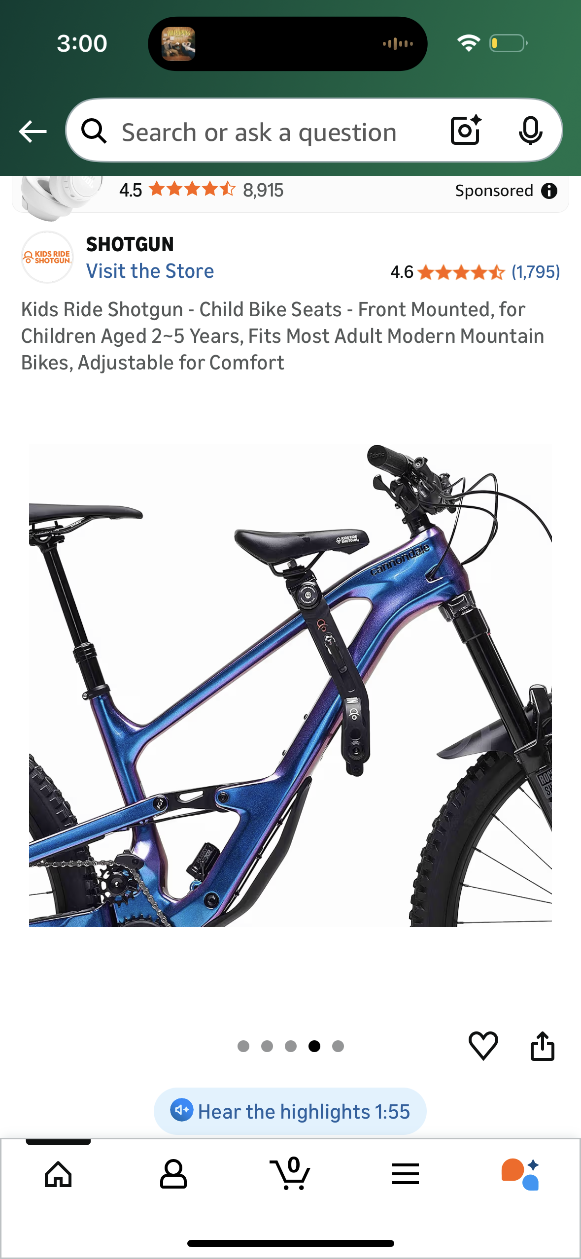 Kids Ride Shotgun - Child Bike Seats - Front Mounted, for Children Aged 2~5 Years, Fits Most Adult Modern Mountain Bikes, Adjustable for Comfort