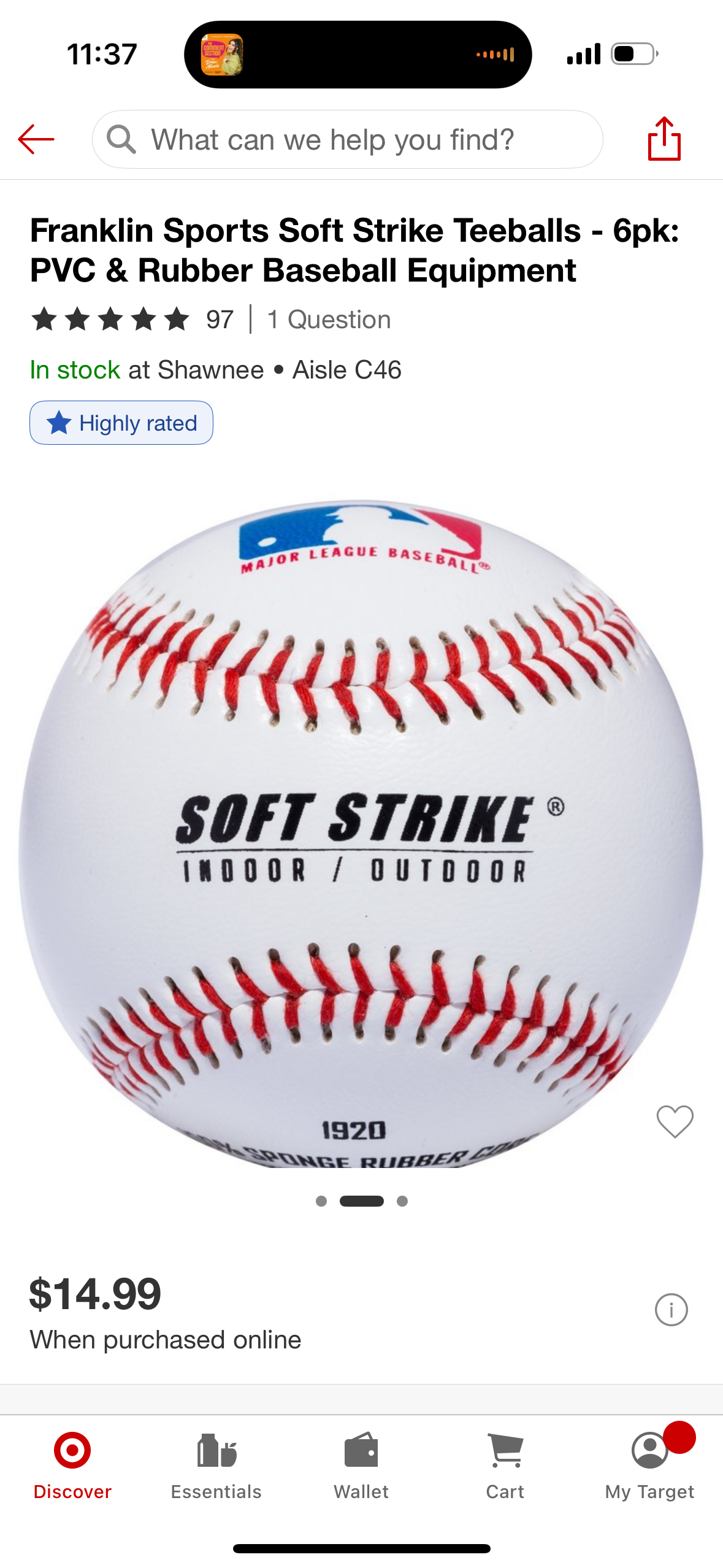 Franklin Sports Soft Strike Teeballs - 6pk: PVC & Rubber Baseball Equipment