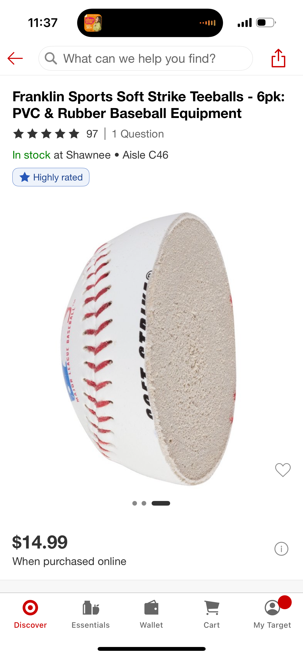 Franklin Sports Soft Strike Teeballs - 6pk: PVC & Rubber Baseball Equipment