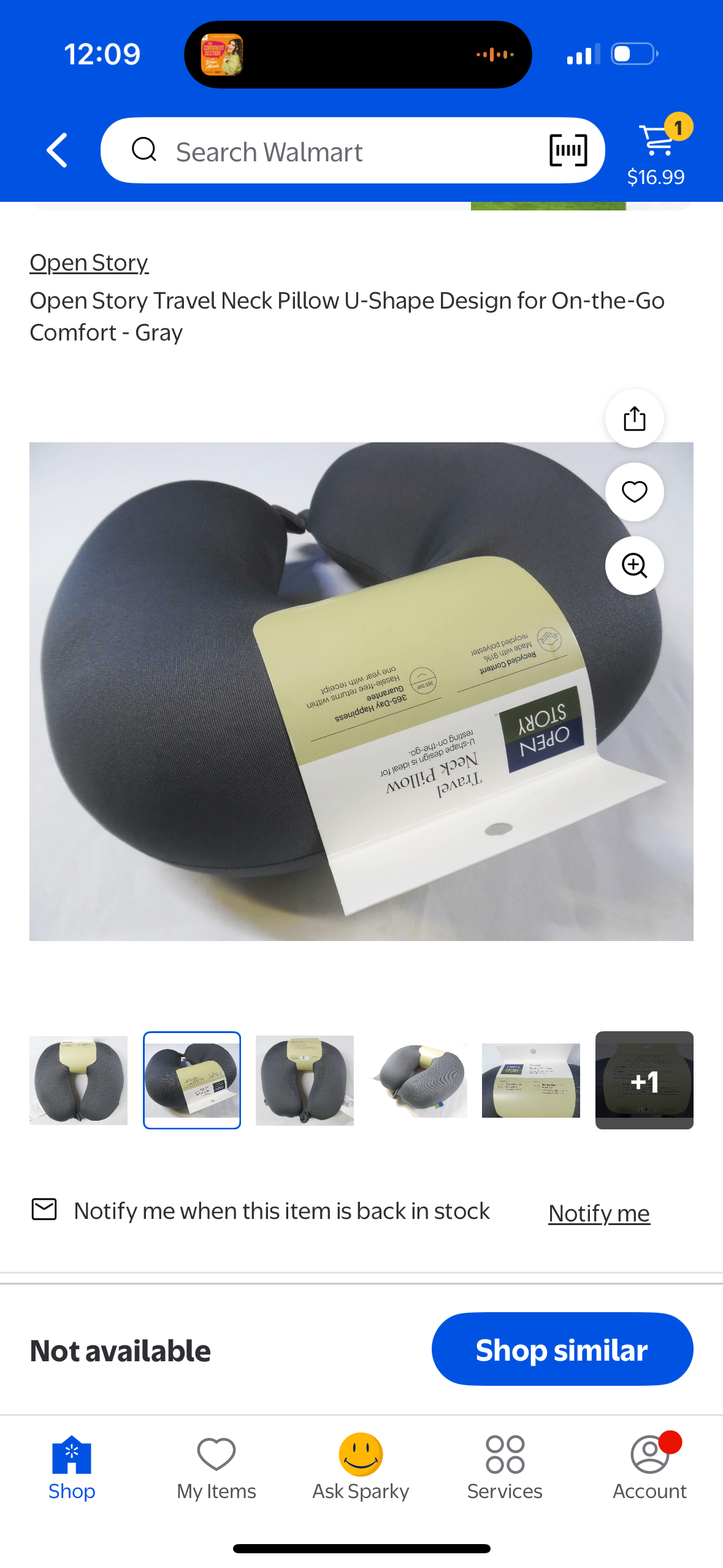 Open Story Travel Neck Pillow U-Shape Design for On-the-Go Comfort - Purple