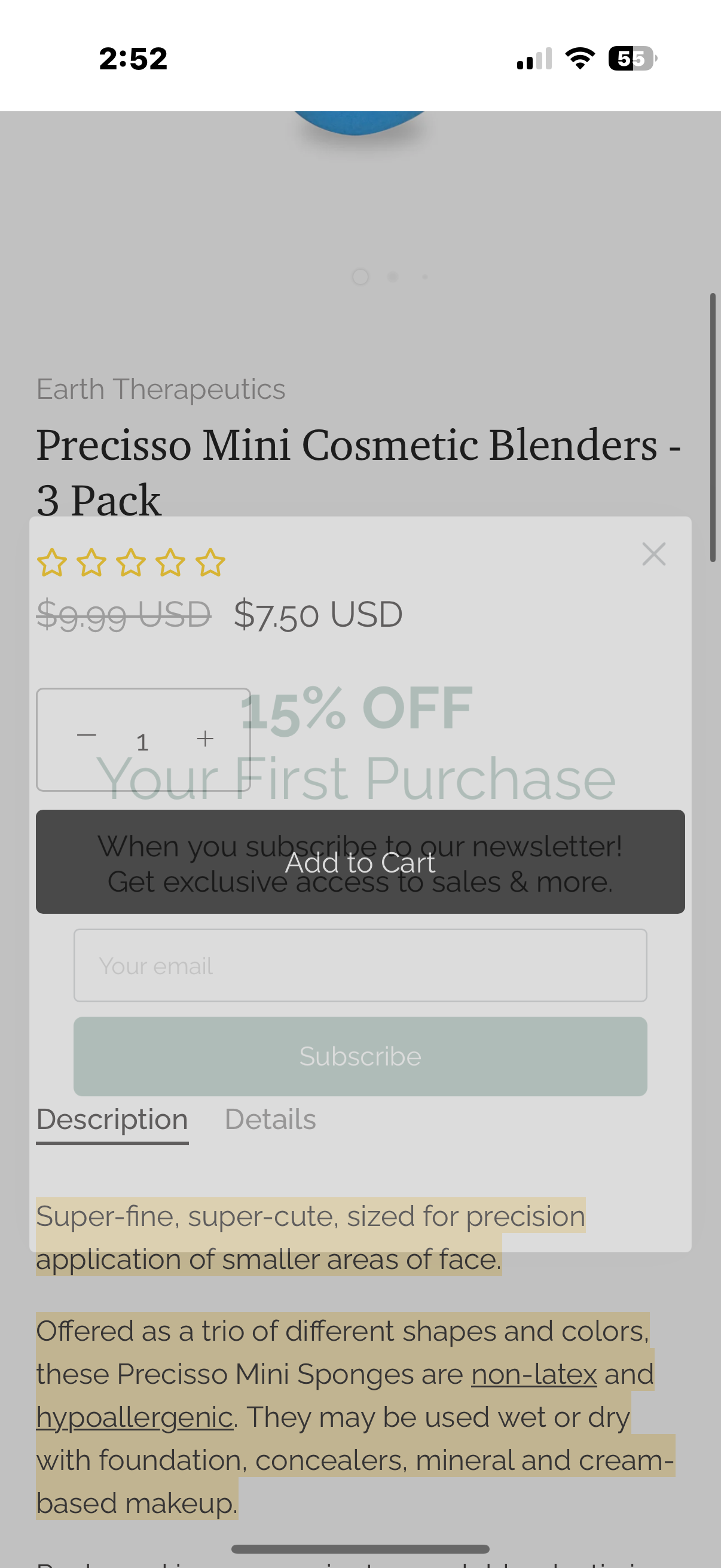 Precisso Mini Cosmetic Blenders - 3 Pack