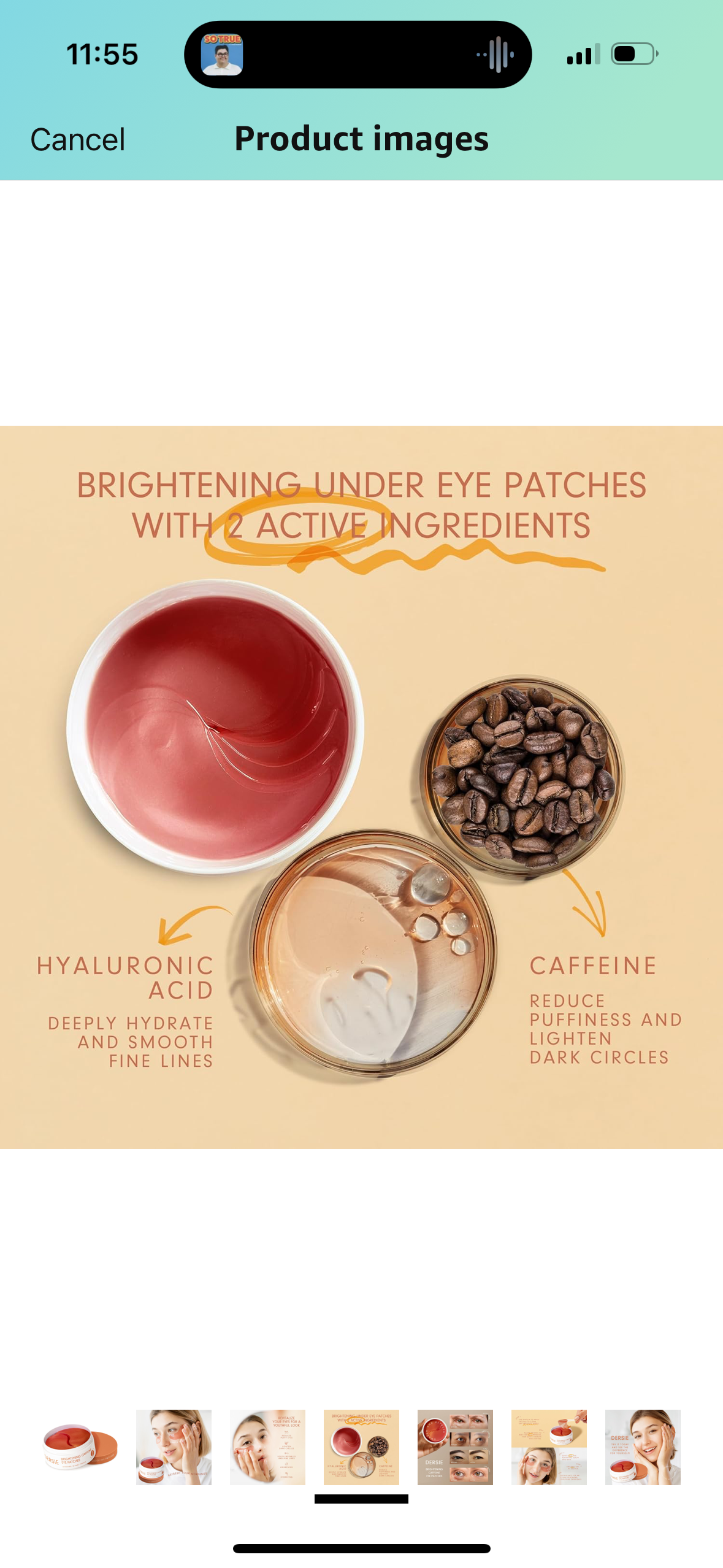 Dersie Eye Patches for Dark Circles and Puffy Eyes: Reduce Dark Circles and Puffiness - Brightening Caffeine Eye Patches with Hyaluronic Acid - Awakening and Hydrating (30 Pairs)