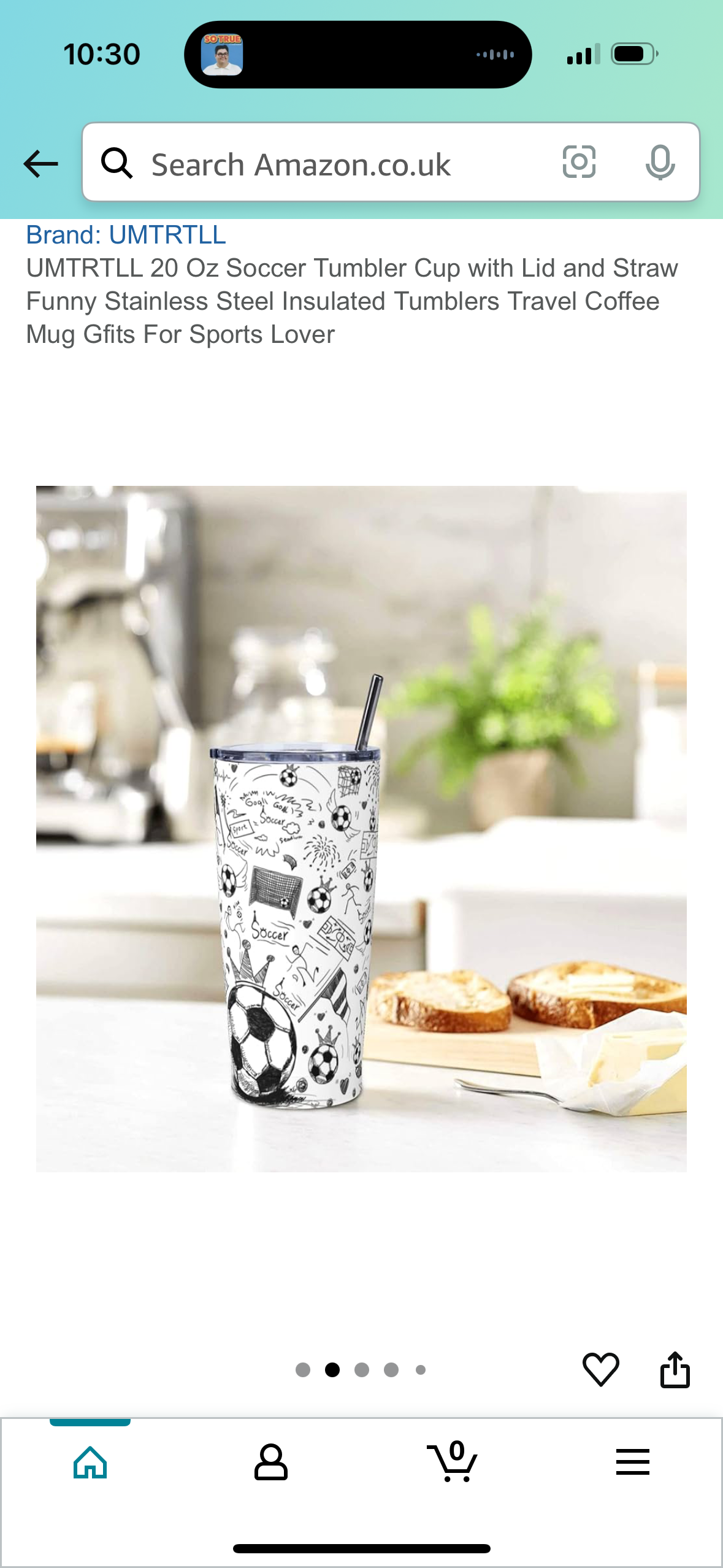 UMTRTLL 20 Oz Soccer Tumbler Cup with Lid and Straw Funny Stainless Steel Insulated Tumblers Travel Coffee Mug Gfits For Sports Lover