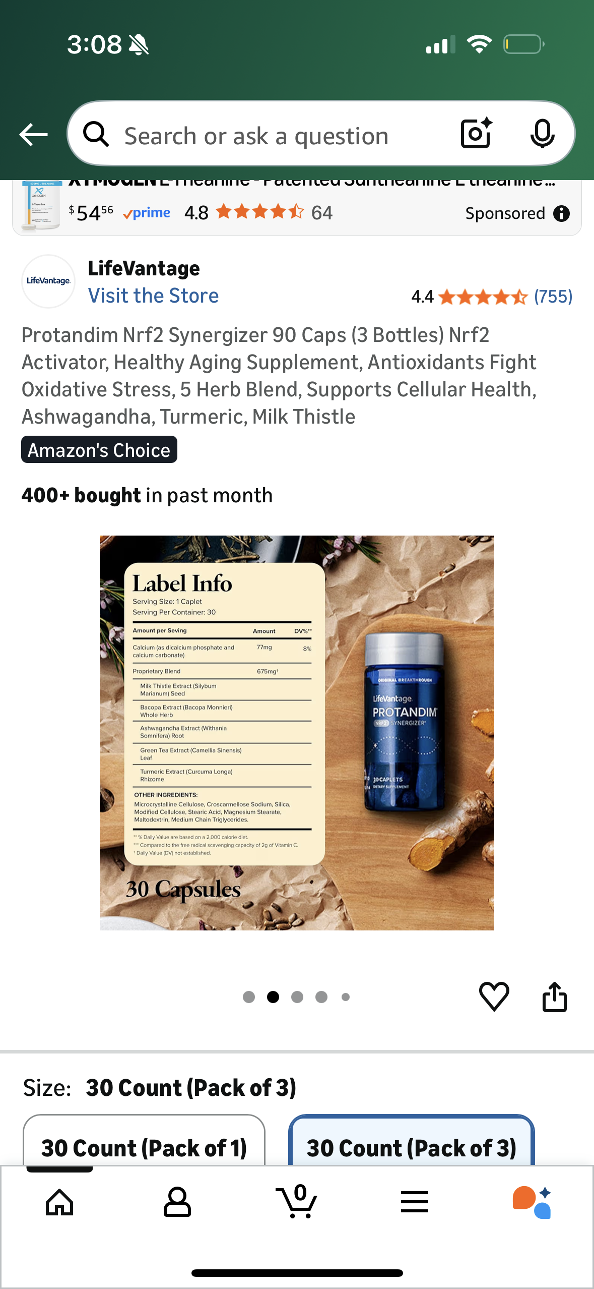 Protandim Nrf2 Synergizer 90 Caps (3 Bottles) Nrf2 Activator, Healthy Aging Supplement, Antioxidants Fight Oxidative Stress, 5 Herb Blend, Supports Cellular Health, Ashwagandha, Turmeric, Milk Thistle