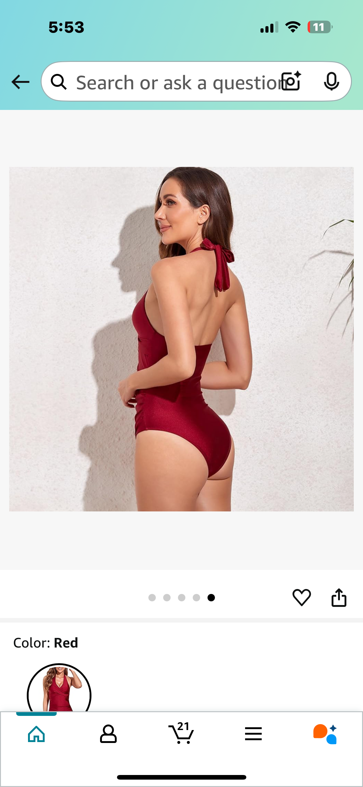 Womens Swimsuit One-Piece Swimwear Twist Cross-Over Tummy Control Adjustable Halter Straps Fully Lined Bathing Suit (Size Large)