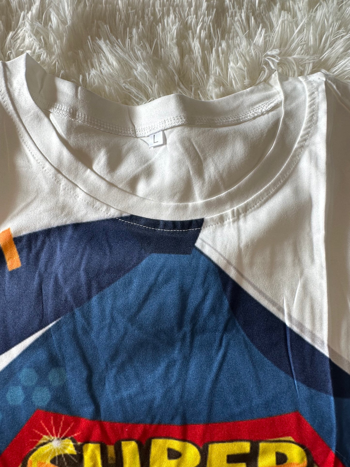Super Dad Man of Steel Open Chest T-Shirt (Size L)