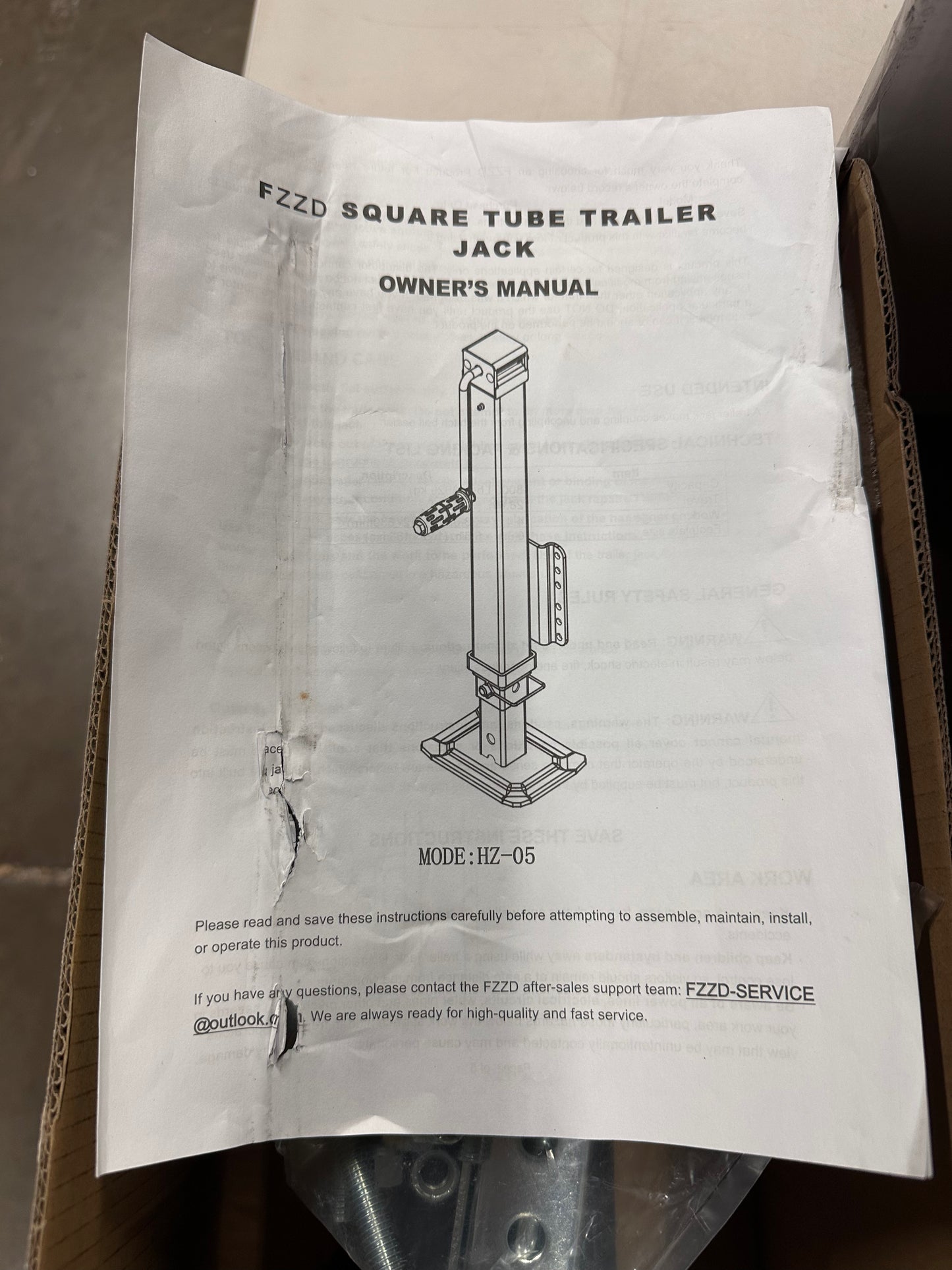 8000 lbs Heavy Duty Trailer Jack, 20-24V Cordless Drill Compatible,28.6" Lift, for RV, Yacht, Boat Trailer Jack,Black (G1013)