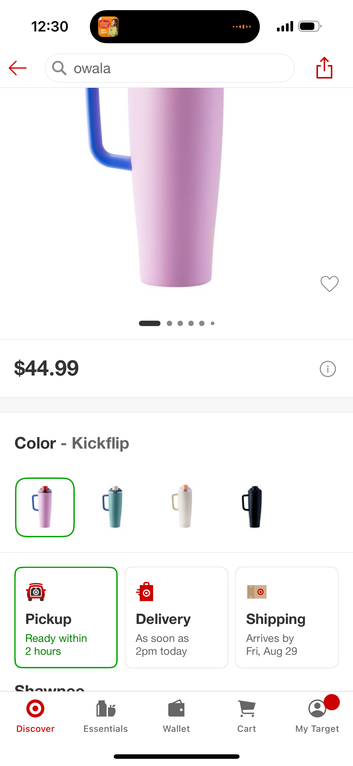 Owala 40oz FreeSip Tumbler - Stainless Steel - Kickflip