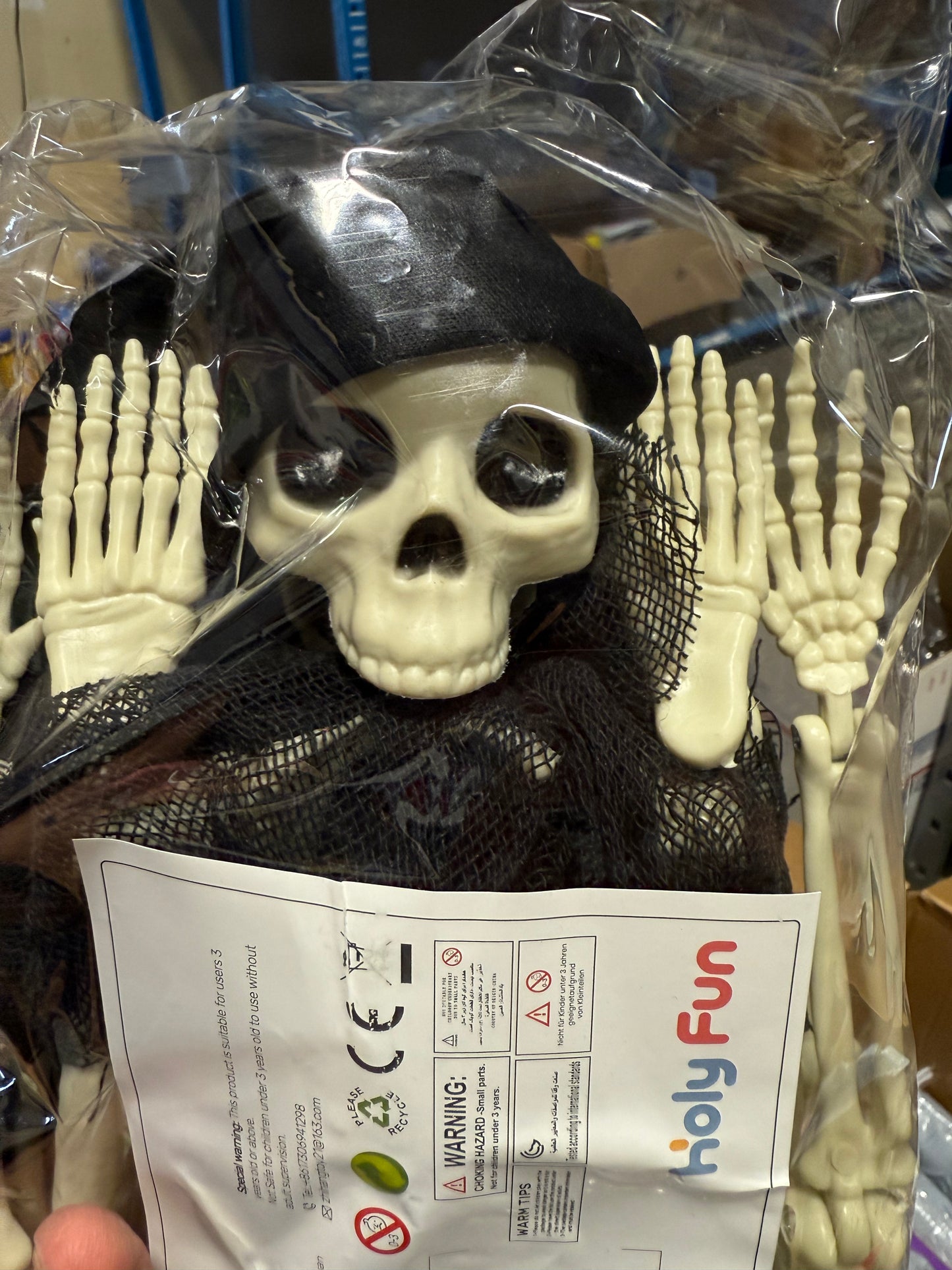 2 Pack 26" Halloween Skeletons Decorations Halloween Decor Props for Outdoor, Yard, Patio and Haunted House