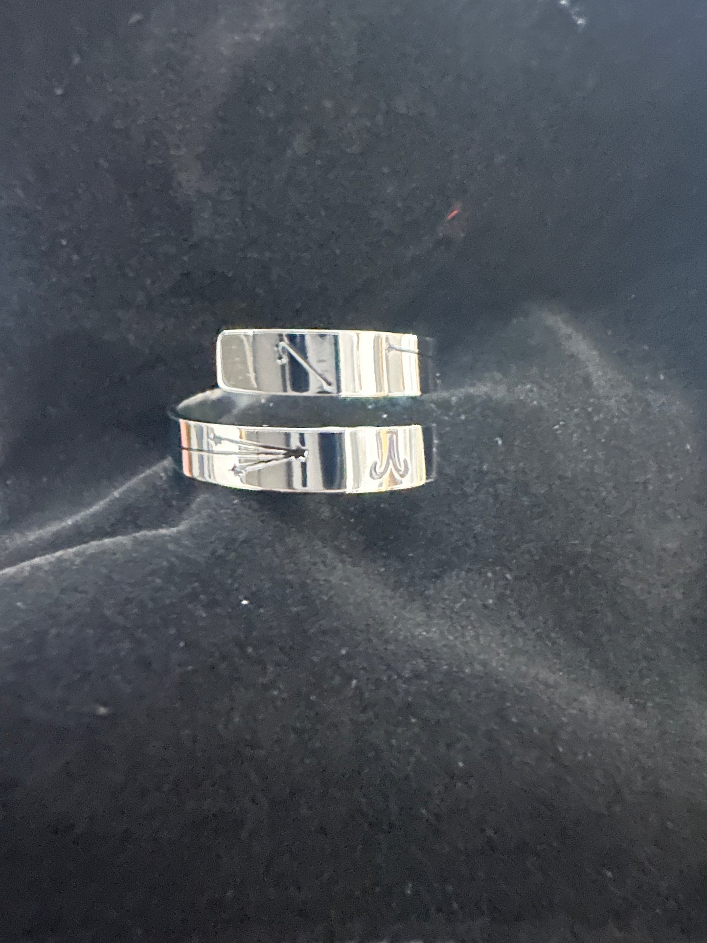 Aries and Constellations Silver Zodiac Ring, Adjustable