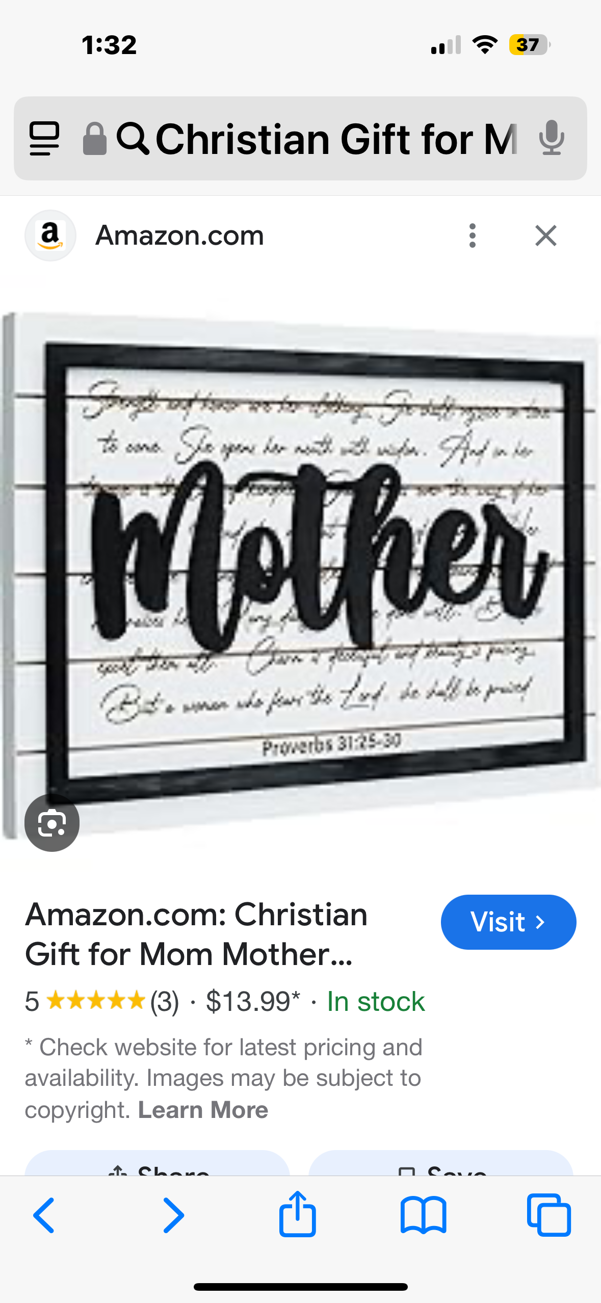 Christian Gift for Mom Mother Birthday, Religious Christmas Gifts for Mom, Faith Based Gifts Gifts for Mom, Catholic Gift for Mom for Mother's Day, Bible Verse Proverbs 31:25 Scripture