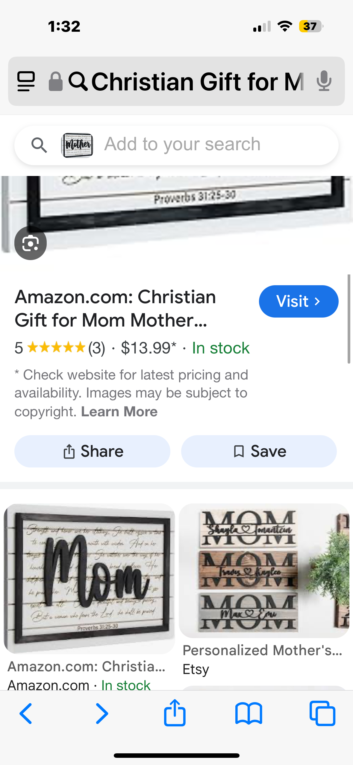 Christian Gift for Mom Mother Birthday, Religious Christmas Gifts for Mom, Faith Based Gifts Gifts for Mom, Catholic Gift for Mom for Mother's Day, Bible Verse Proverbs 31:25 Scripture
