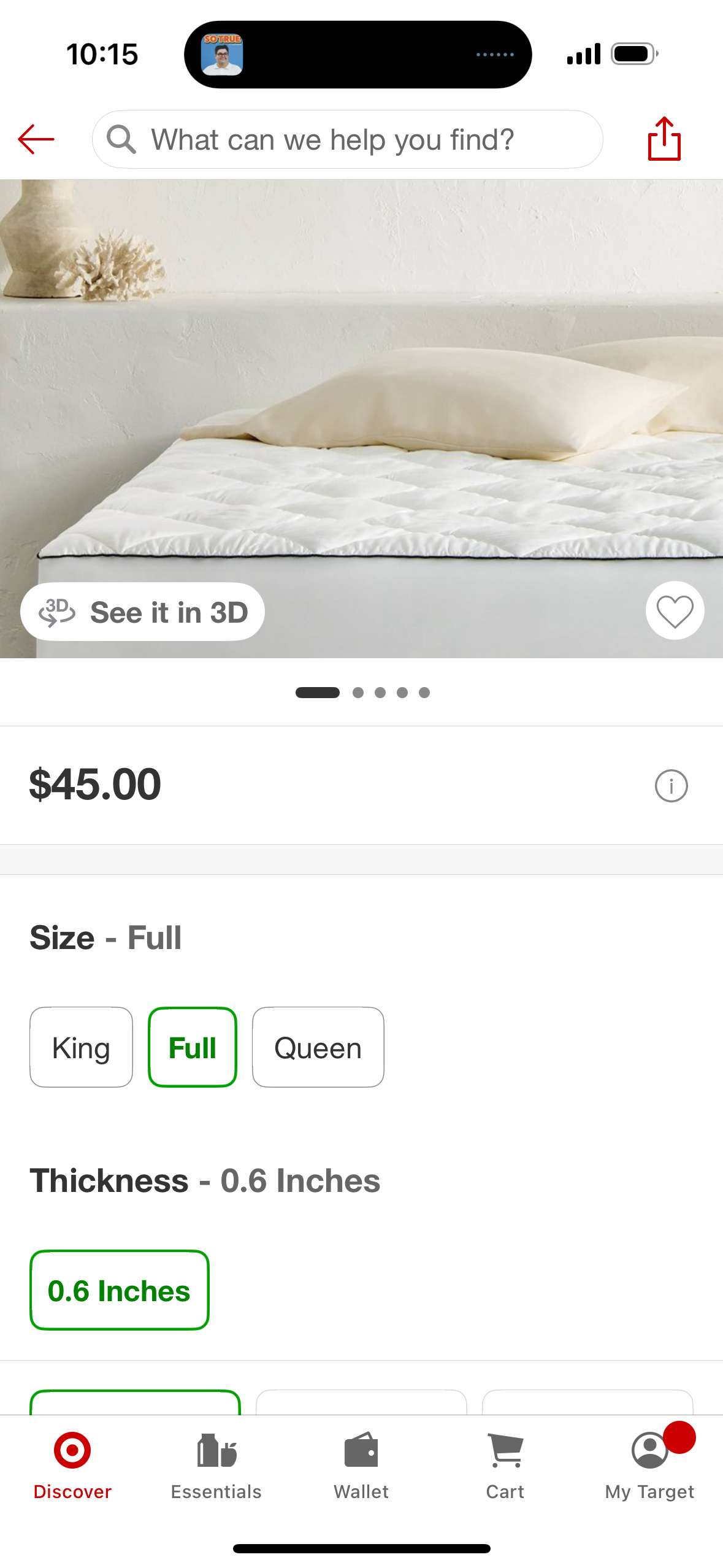 Full Premium Cooling Mattress Pad - Casaluna™