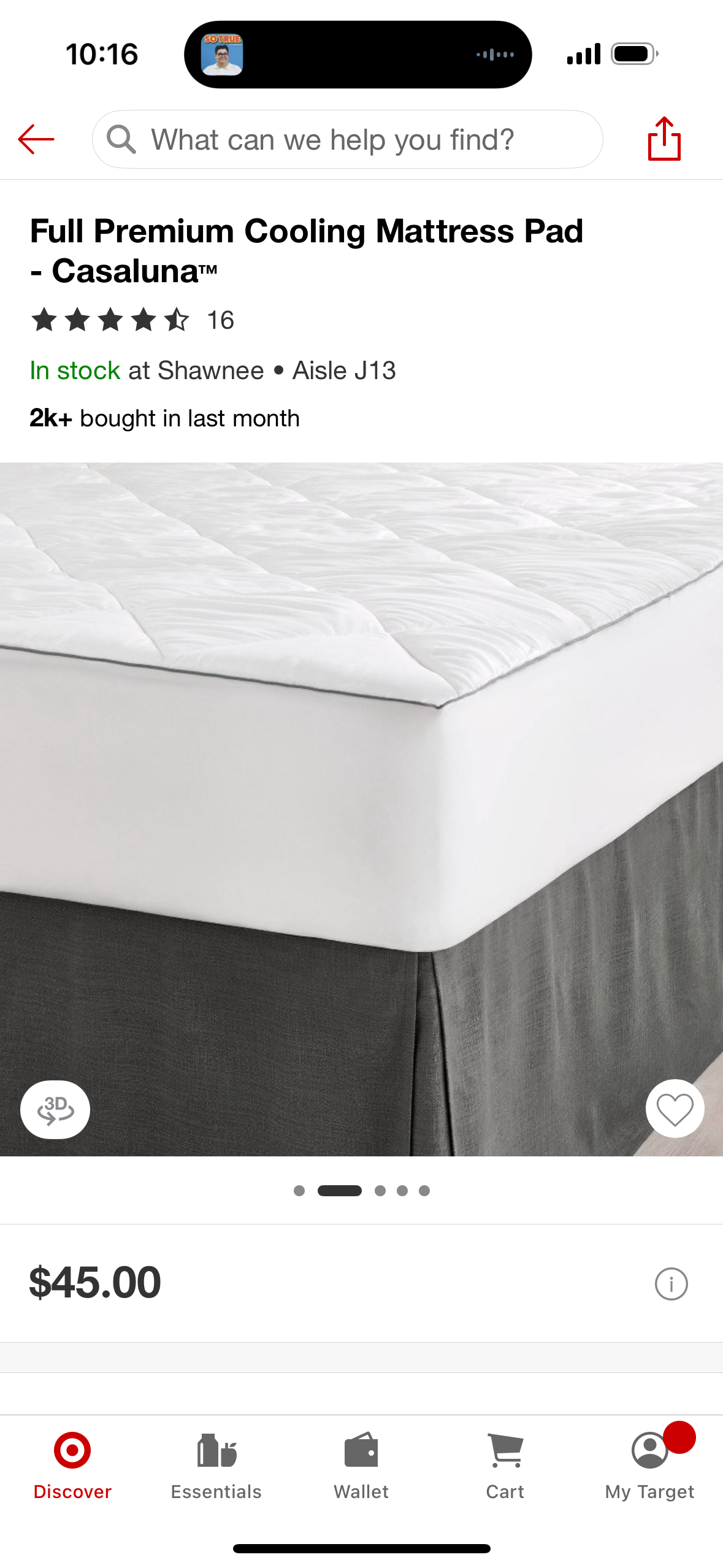 Full Premium Cooling Mattress Pad - Casaluna™
