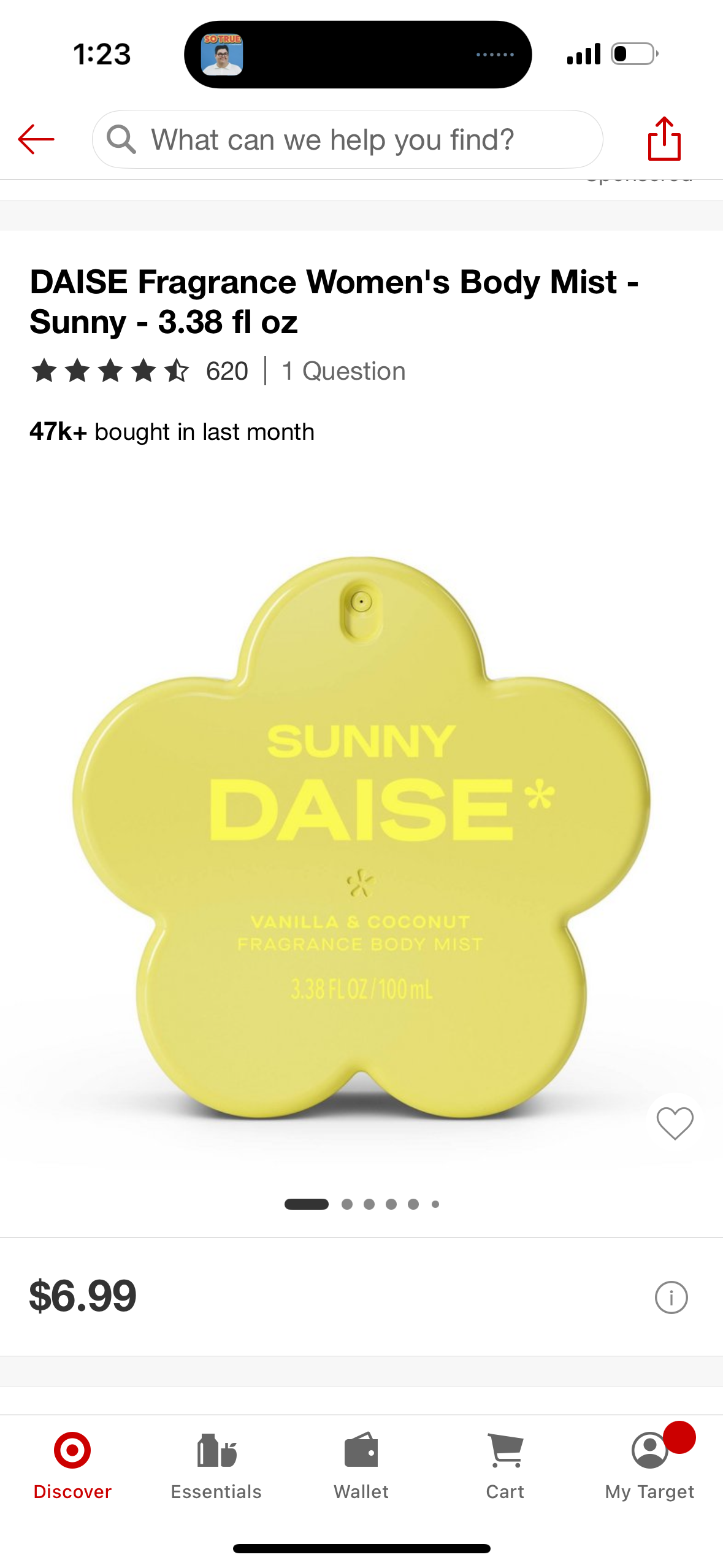 DAISE Fragrance Women's Body Mist - Sunny - 3.38 fl oz