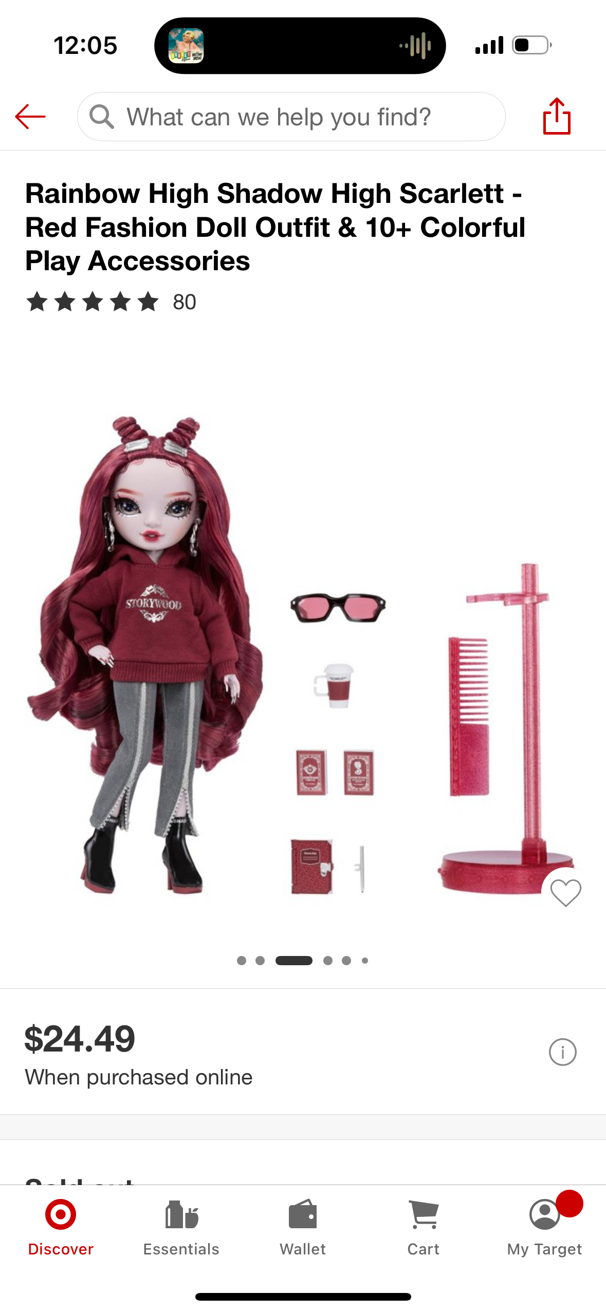 Rainbow High Shadow High Scarlett - Red Fashion Doll Outfit & 10+ Colorful Play Accessories