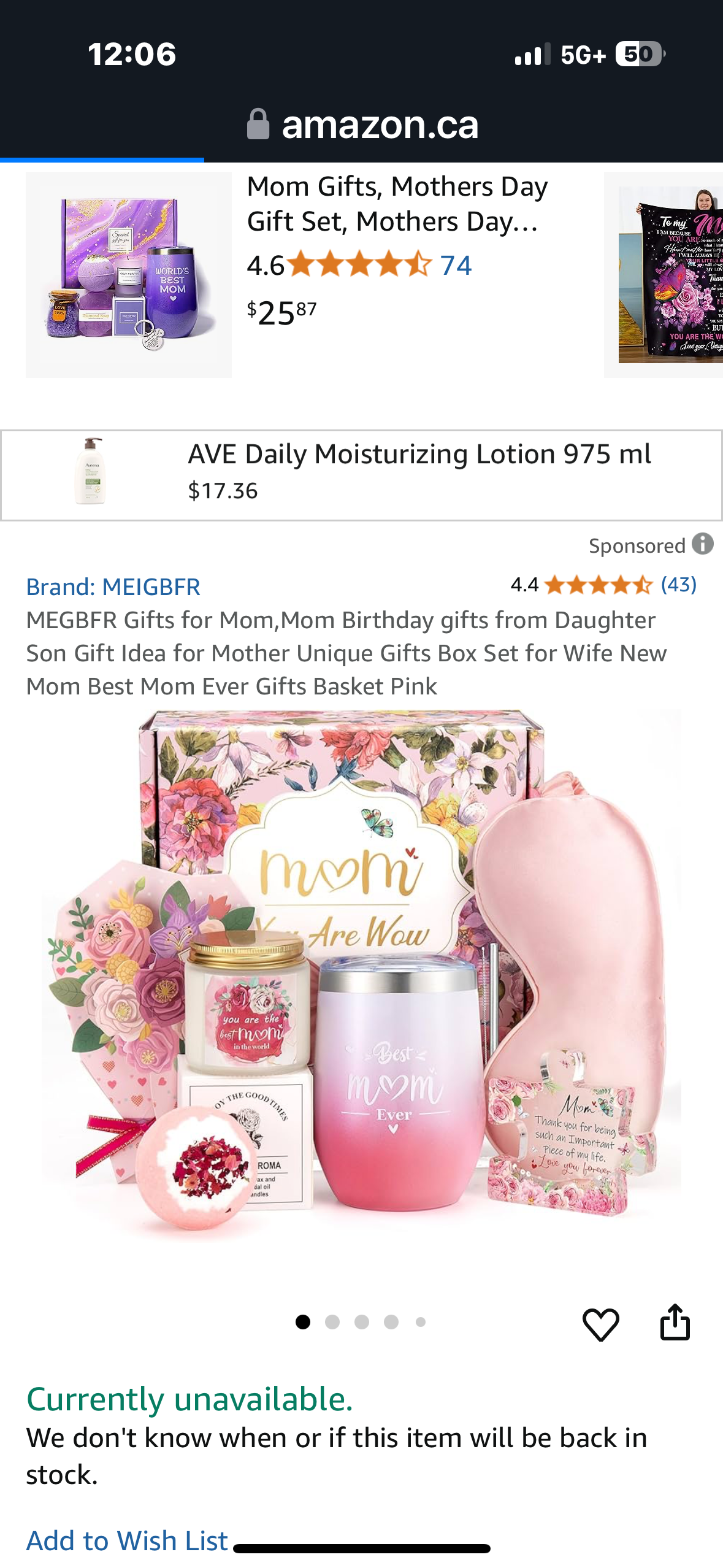 MEGBFR Gifts for Mom,Mom Birthday gifts from Daughter Son Gift Idea for Mother Unique Gifts Box Set for Wife New Mom Best Mom Ever Gifts Basket Pink