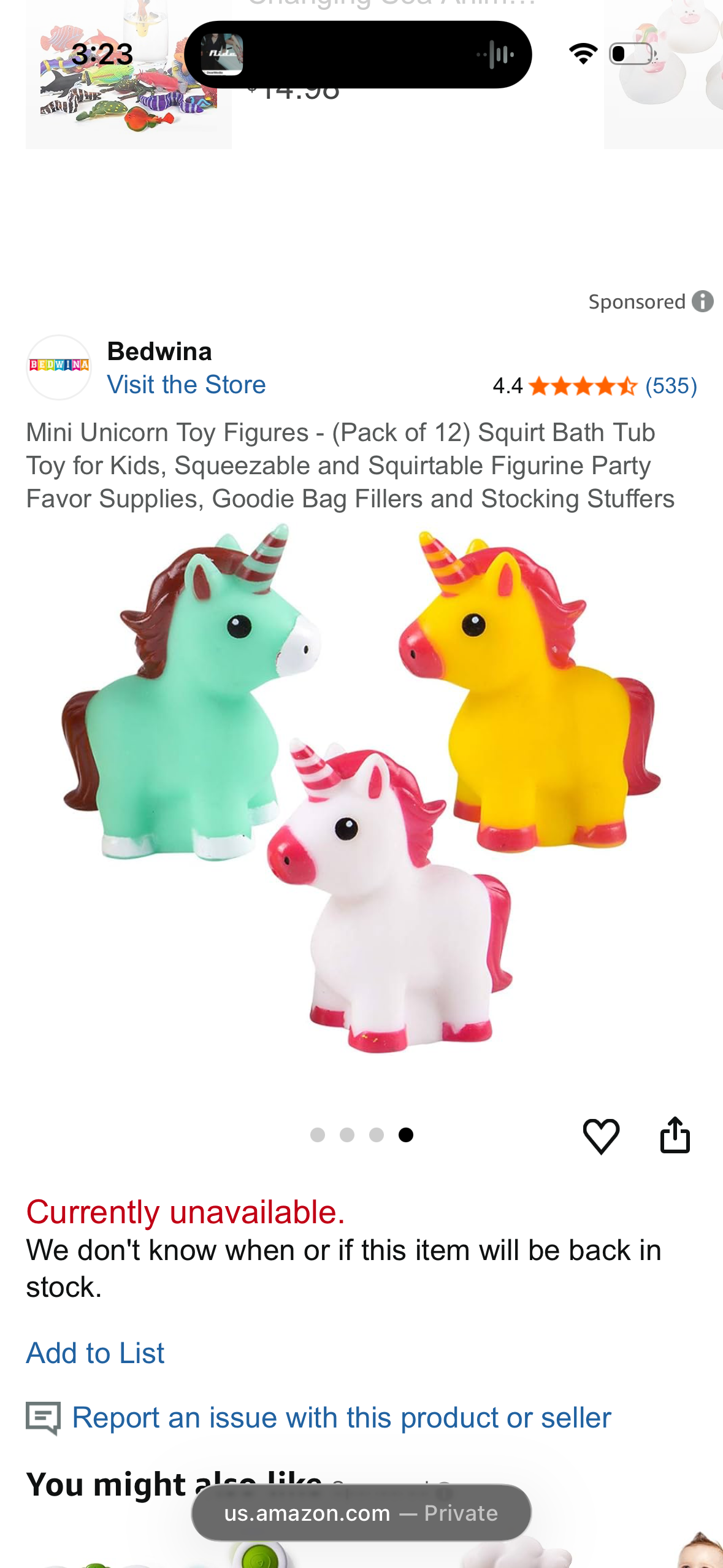 Mini Unicorn Toy Figures - (Pack of 12) Squirt Bath Tub Toy for Kids, Squeezable and Squirtable Figurine Party Favor Supplies, Goodie Bag Fillers and Stocking Stuffers
