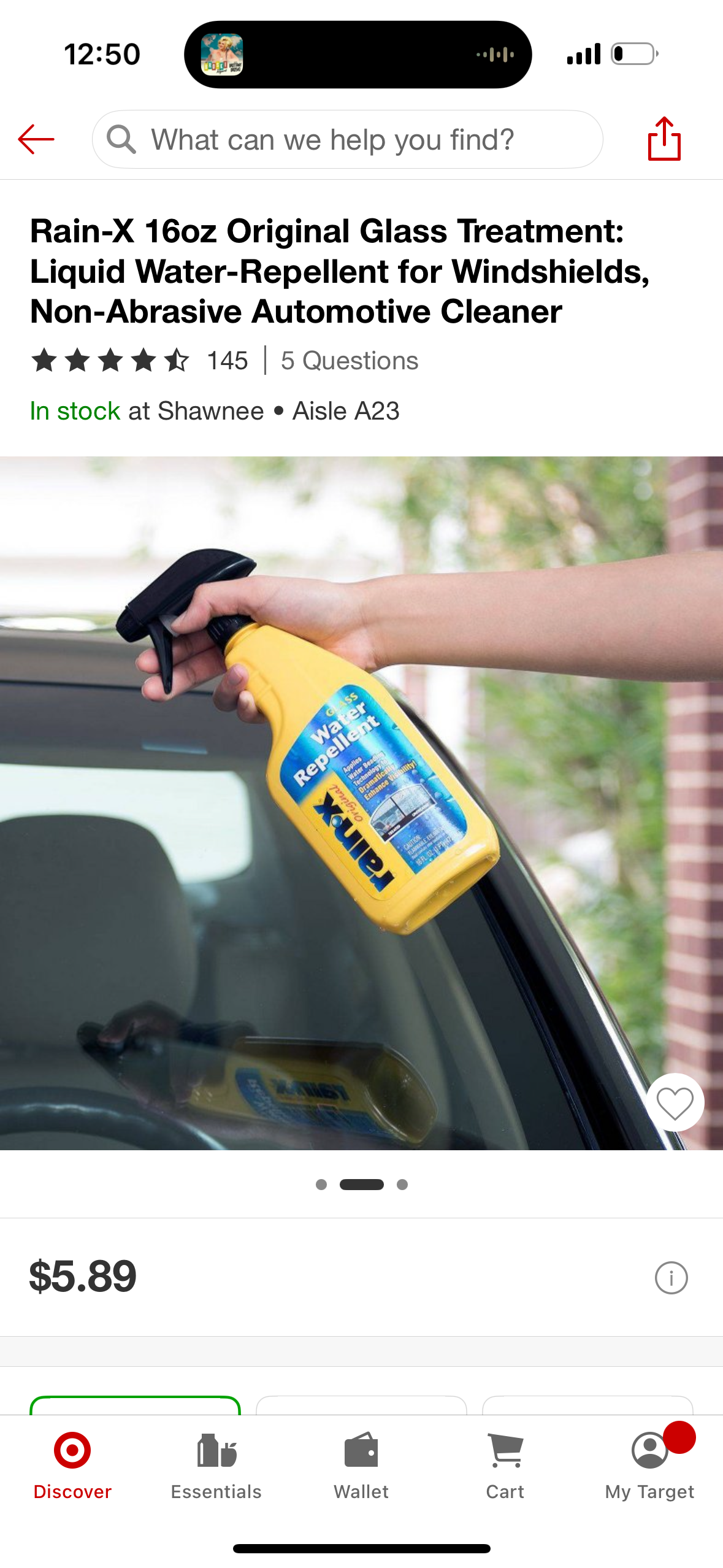 Rain-x 16oz Original Glass Treatment: Liquid Water-Repellent for Windshields, Non-Abrasive Automotive Cleaner