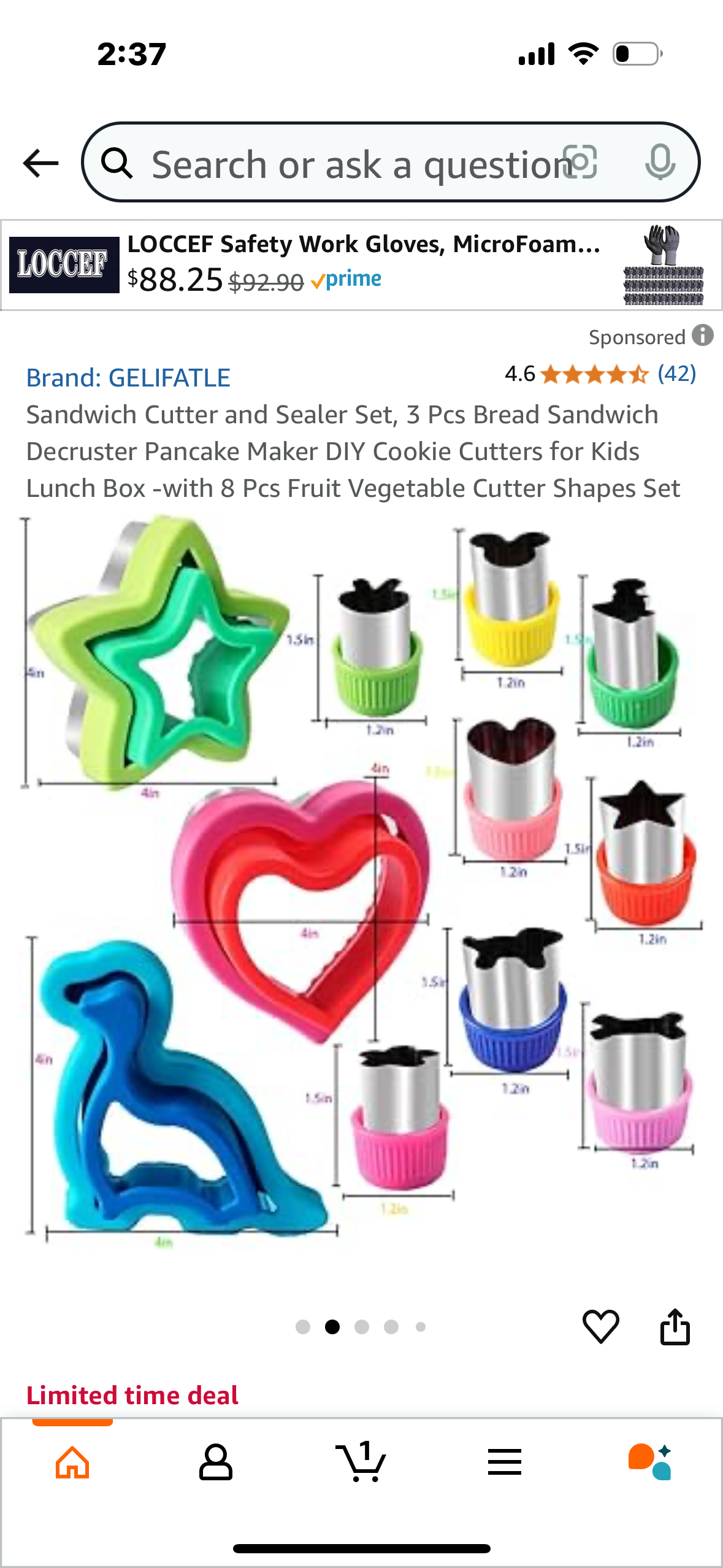 Sandwich , fruit and Vege Cutter and Sealer Set, 3 Pcs Bread Sandwich Decruster Pancake Maker DIY Cookie Cutters for Kids Lunch Box -with 8 Pcs Fruit Vegetable Cutter Shapes Set