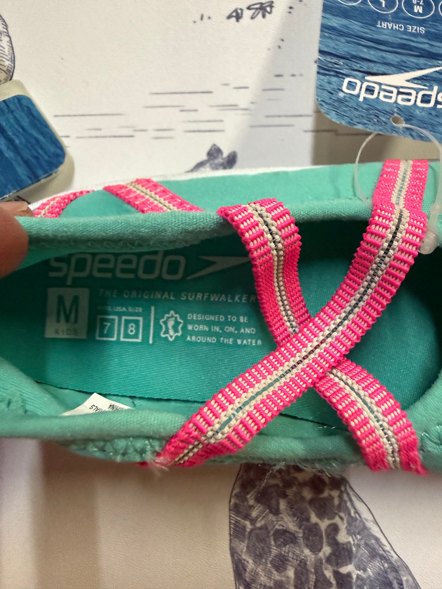 Speedo Water Shoes Kids Size 7/8