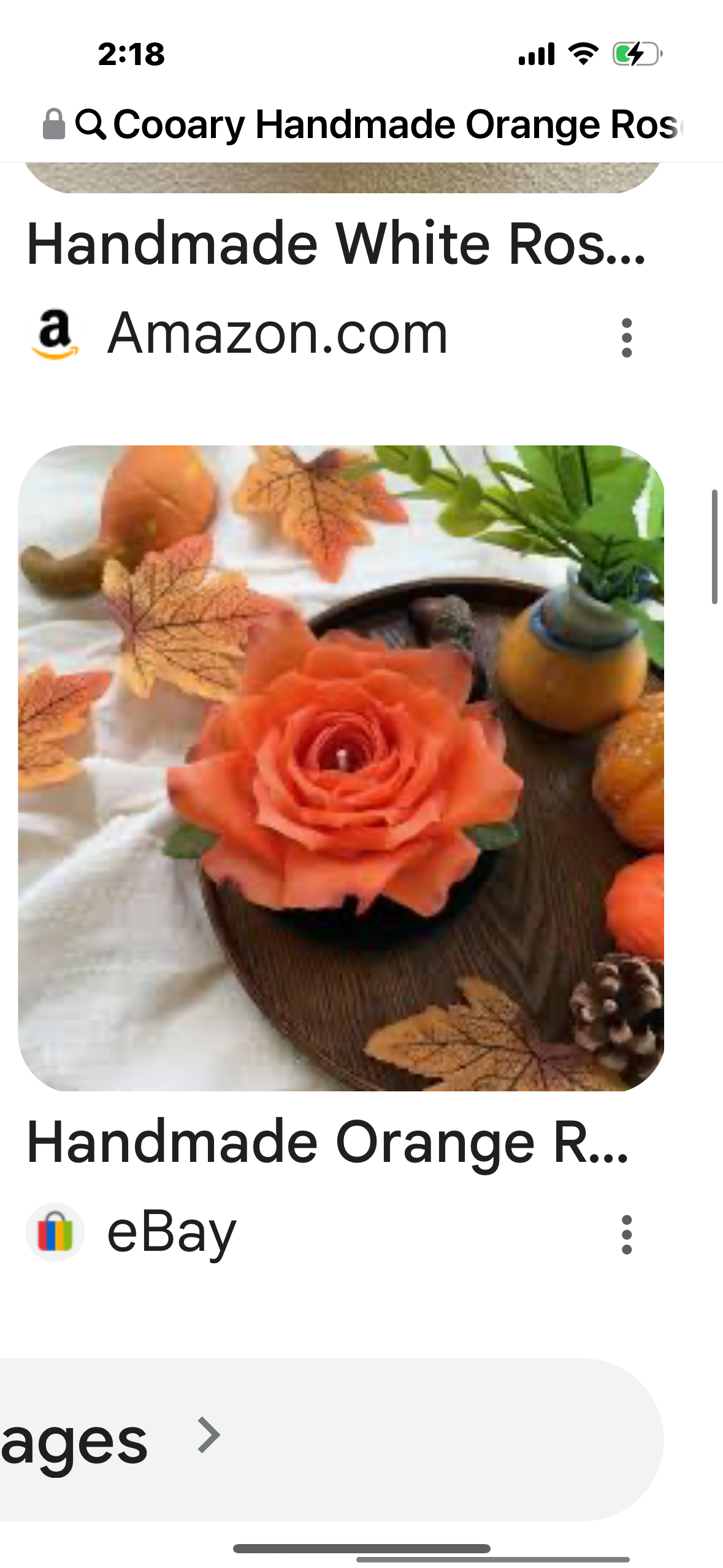 Cooary Handmade Orange Rose Flower Candles Amber & Lavender Scented Candles For Home Aromatherapy Candle