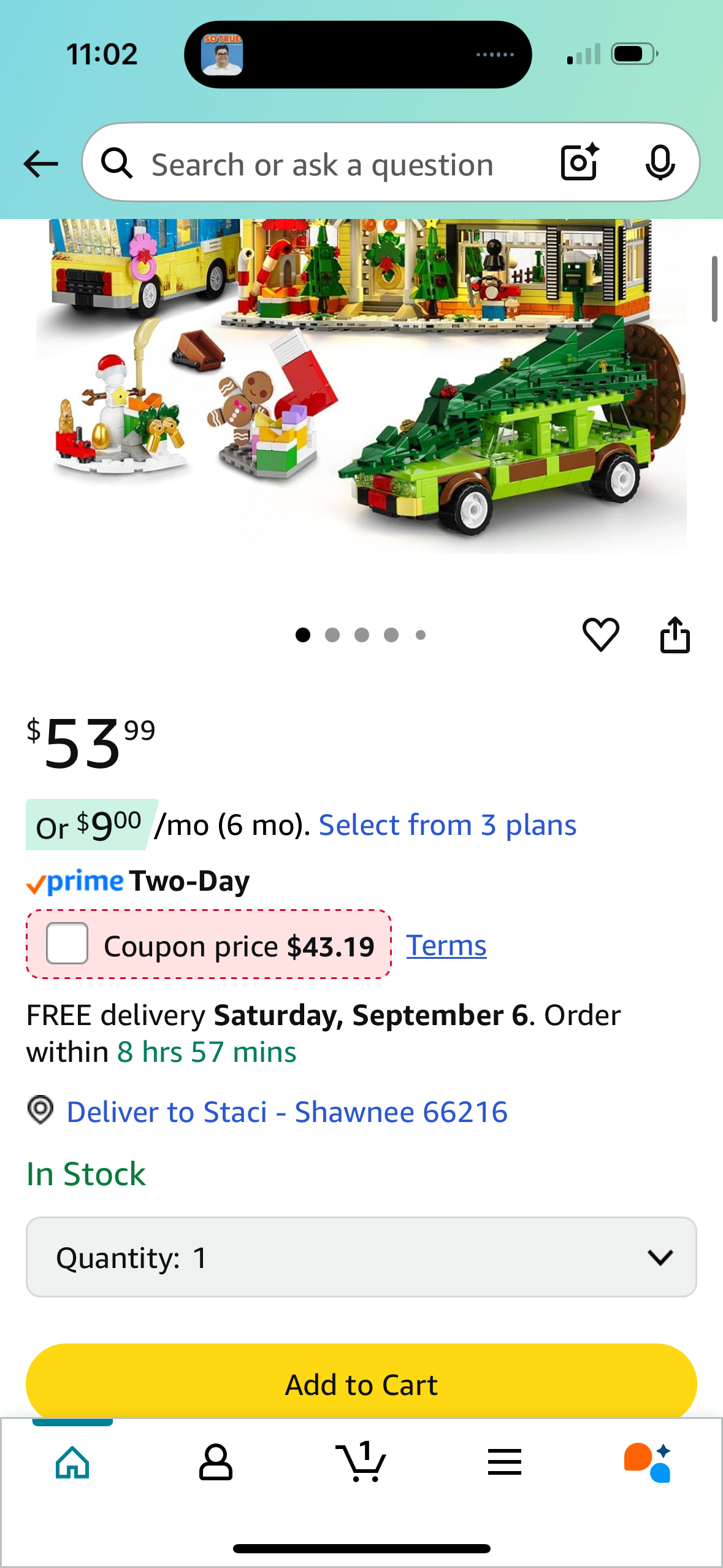 HOGOKIDS Advent Calendar 2025 Christmas Building Set with Light, 24 Days Christmas Countdown Mini House Building Block Kit with Bus & Pickup Truck, Xmas for Adults Kids Girls Boys Age 12+