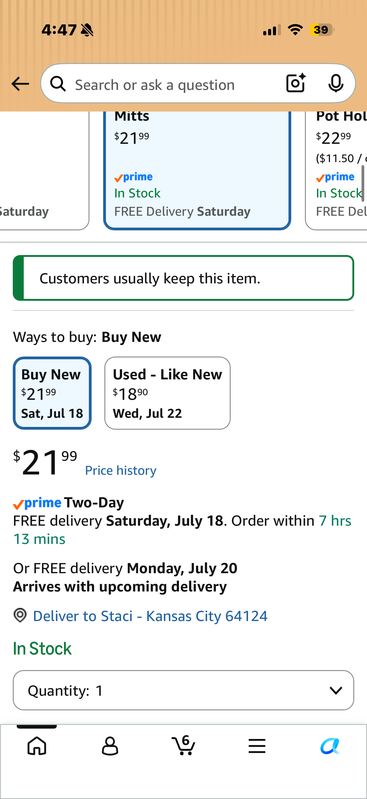 10 AM Door Buster - BPA-Free Silicone Oven Mitts