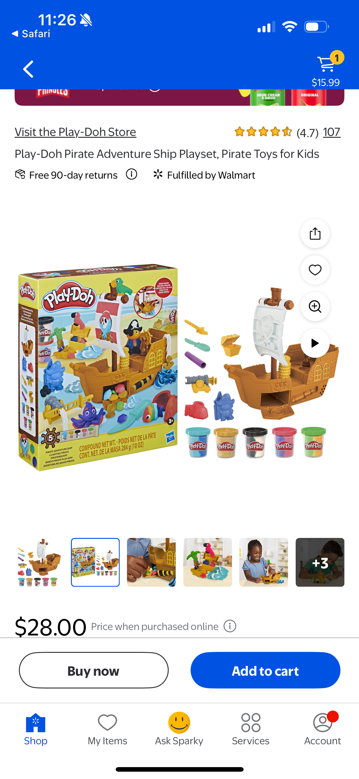 Play-Doh Pirate Adventure Ship Playset, Pirate Toys for Kids