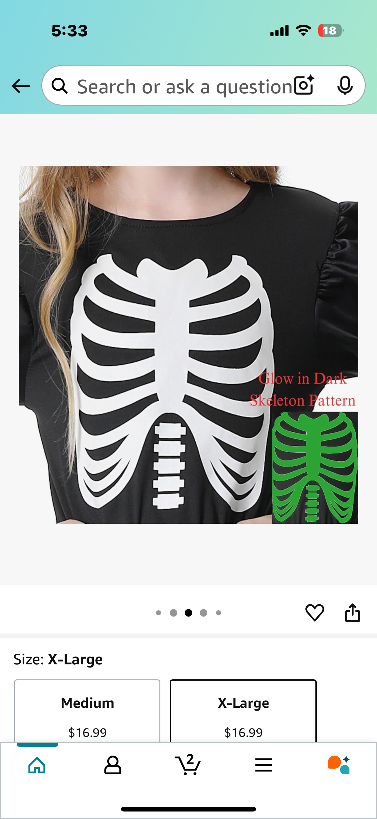 Girls Skeleton Costume, Glow In The Dark Skeleton Costume Kids Girls Halloween Costumes Cosplay Outfit with Headband (Size 8-10years and 5-6 years)
