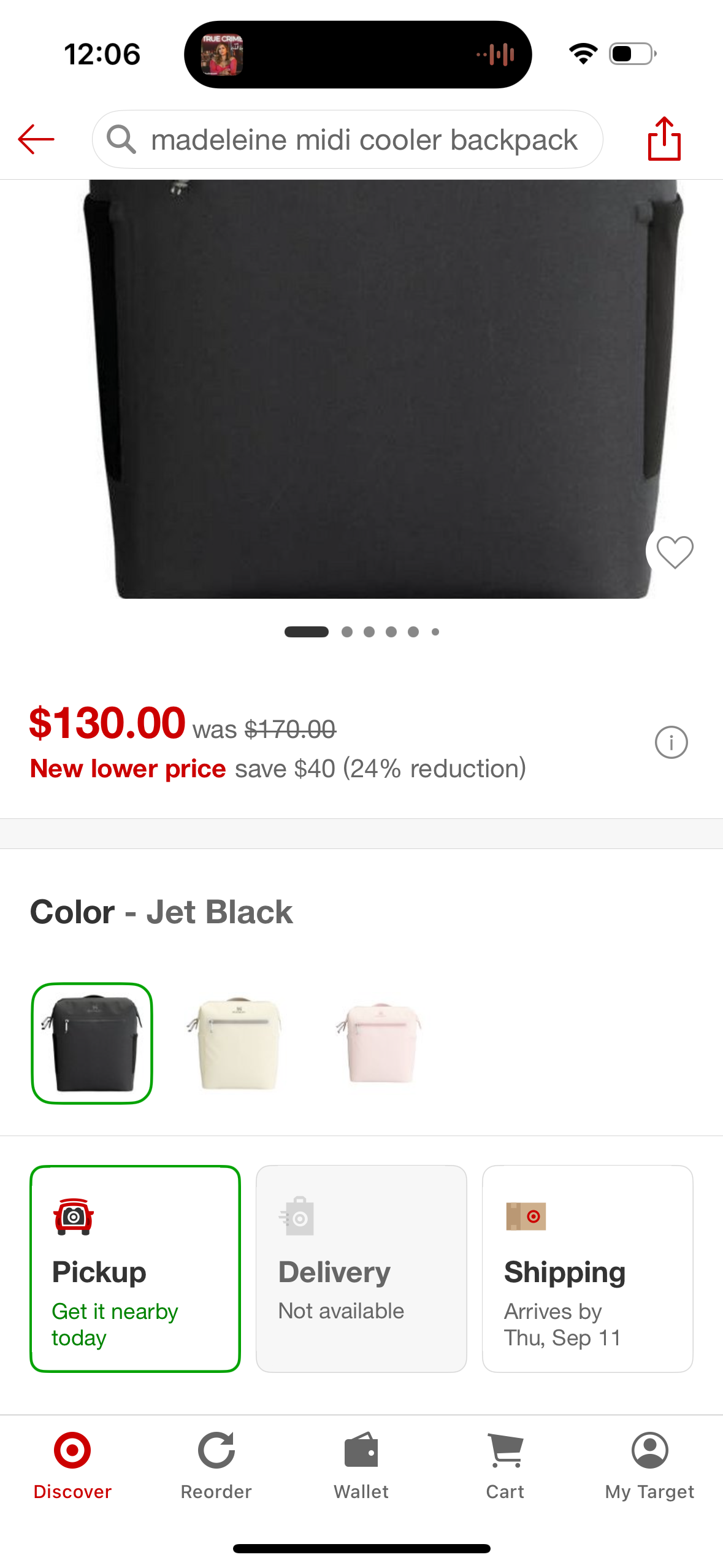 Stanley 20 Cans All Day Madeleine Midi Backpack Cooler - Jet Black: Beverage Capacity 14.8L