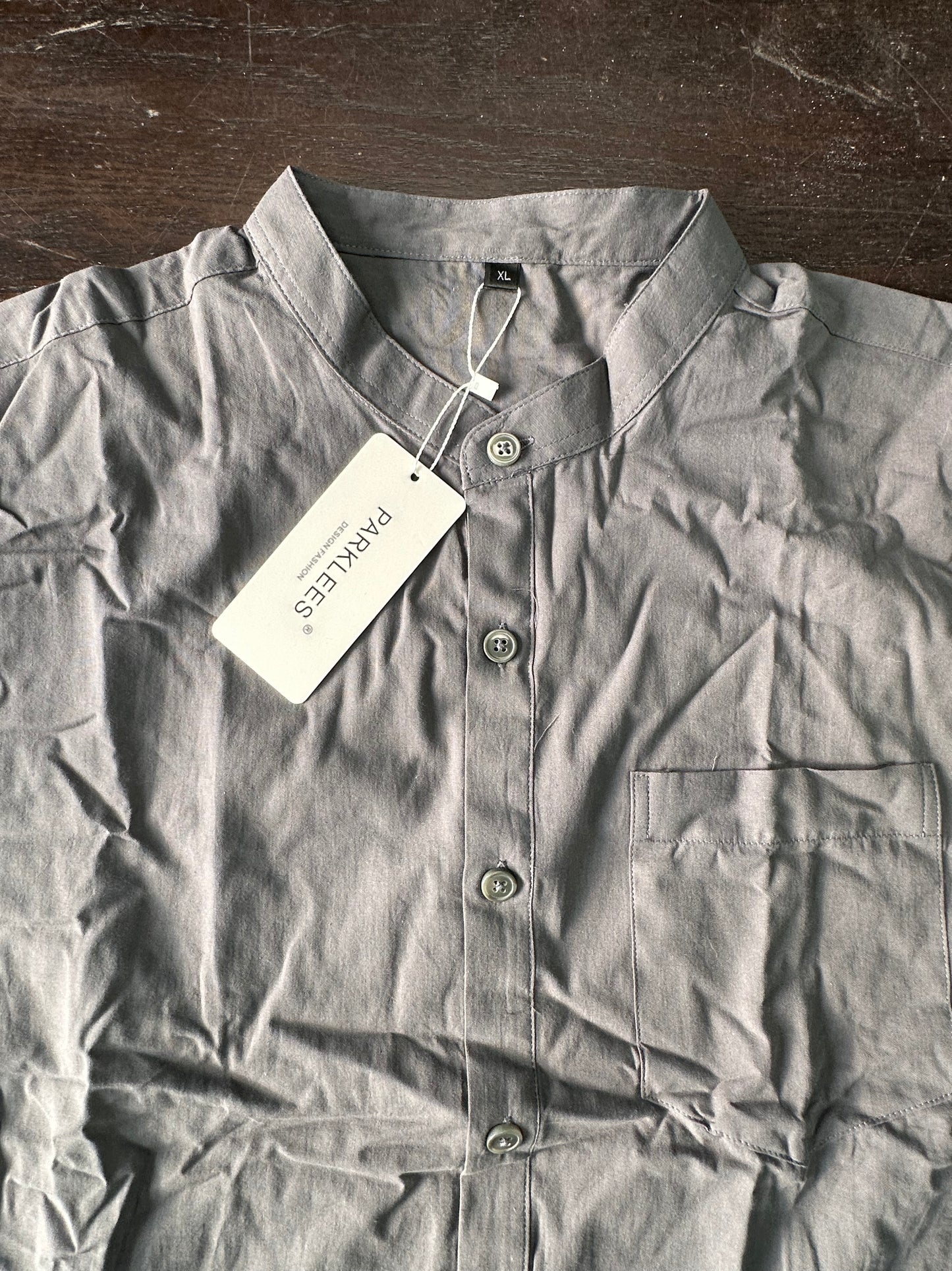 Men's Cotton Henley Shirt, Lightweight Long Sleeve Casual Top (Size XL)