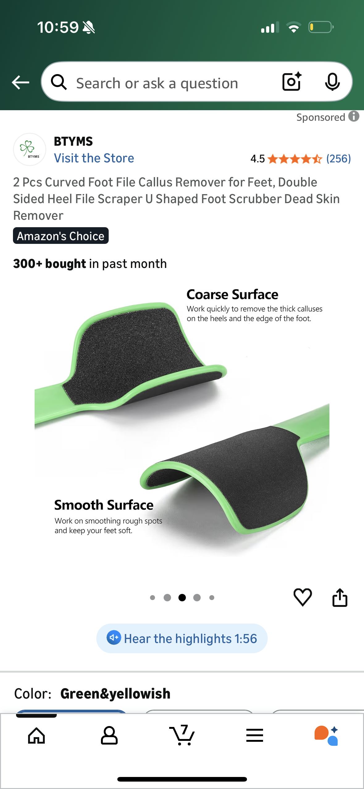 2 Pcs Curved Foot File Callus Remover for Feet, Double Sided Heel File Scraper U Shaped Foot Scrubber Dead Skin Remover