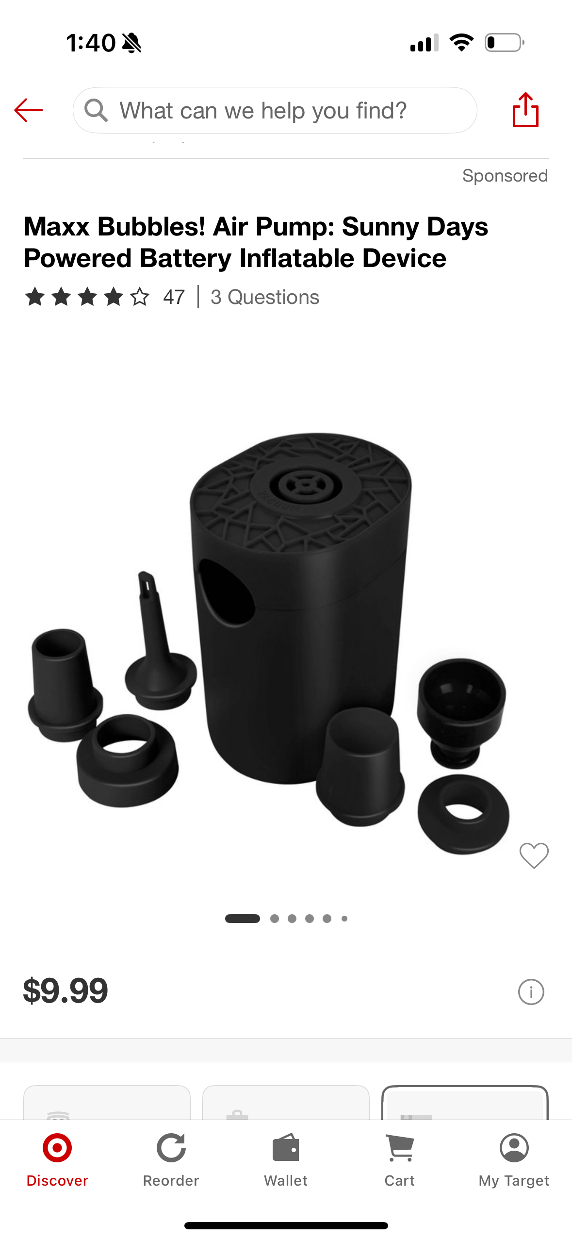 Maxx Bubbles! Air Pump: Sunny Days Powered Battery Inflatable Device