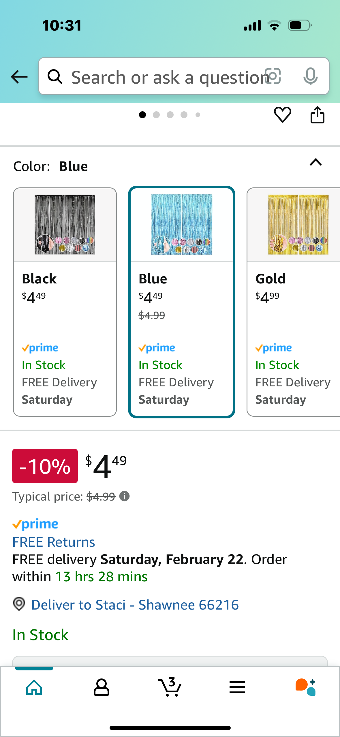‼️2 for $3‼️ 2 Pack Blue Backdrop Party Decorations Tinsel Foil Fringe Curtains Photo Booth Streamer for Ocean-Themed Party Decorations Bachelorette Wedding Engagement Birthday Celebrations Supplies