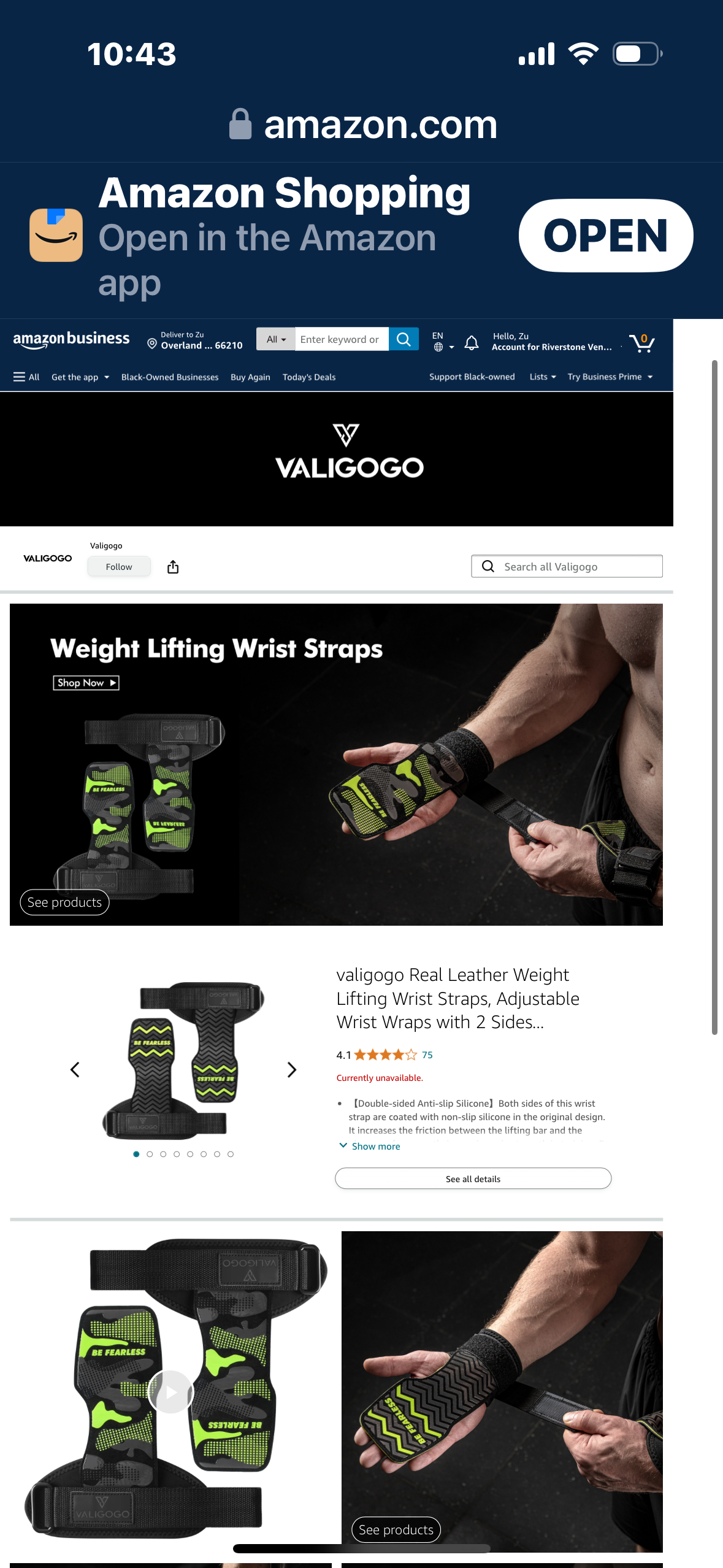 valigogo Real Leather Weight Lifting Wrist Straps, Adjustable Wrist Wraps with 2 Sides Anti-Slip Silicone & Cushion Wrist Support, Heavy Duty Lifting Gloves for Deadlift, Powerlifting