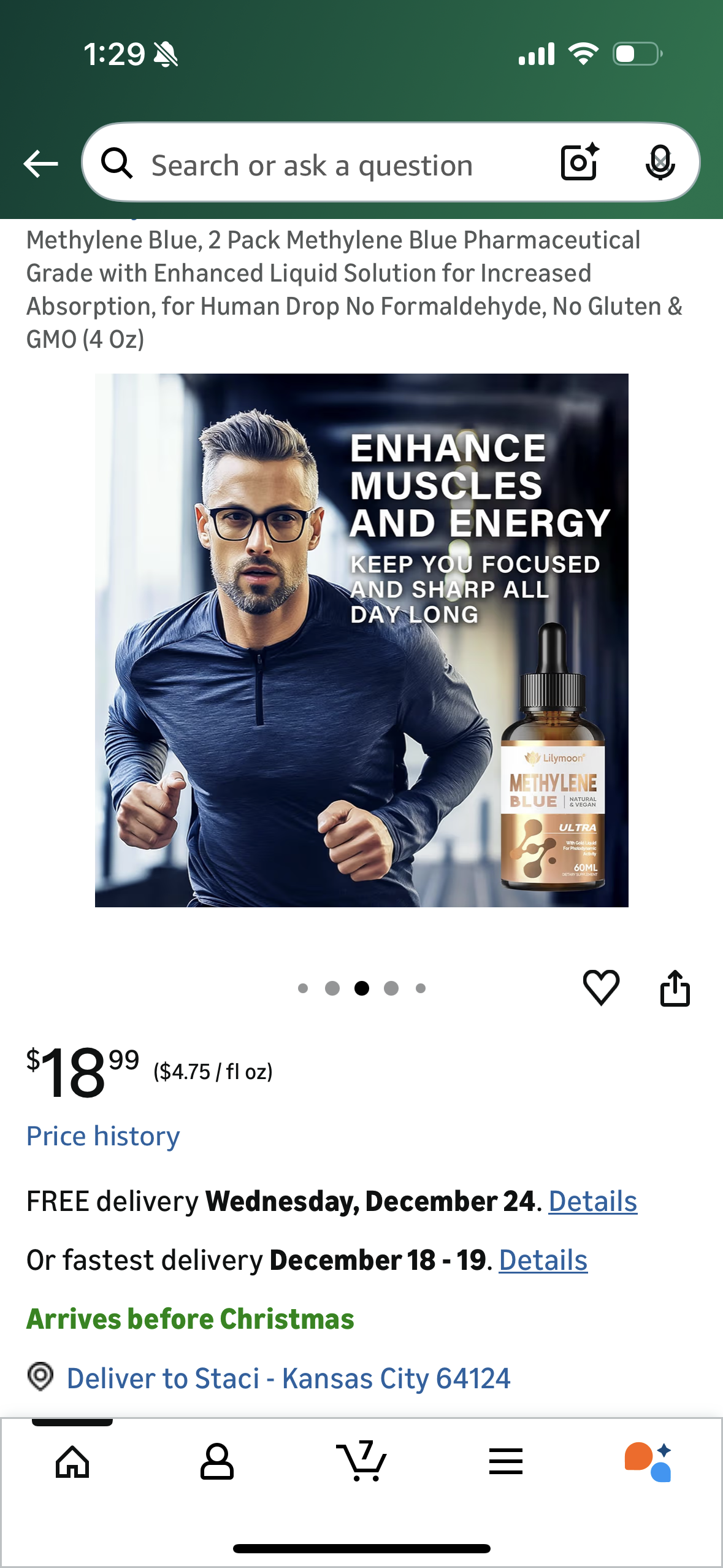 Methylene Blue, 2 Pack Methylene Blue Pharmaceutical Grade with Enhanced Liquid Solution for Increased Absorption, for Human Drop No Formaldehyde, No Gluten & GMO (4 Oz)