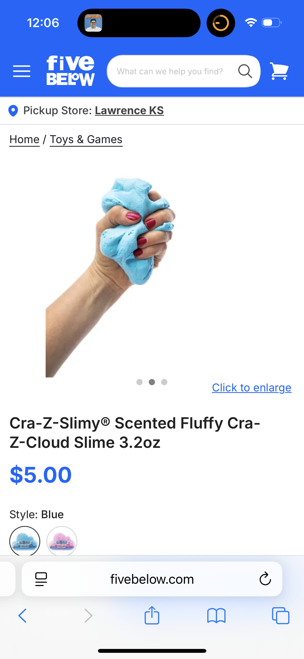 Cra-Z-Slimy® Scented Fluffy Cra-Z-Cloud Slime 3.2oz