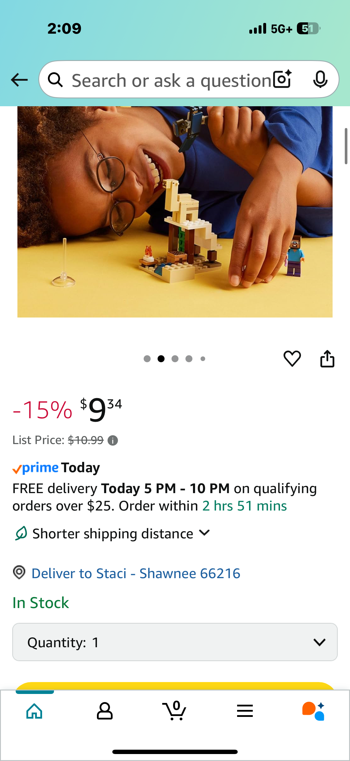 LEGO Minecraft Steve's Desert Expedition Building Toy, Biome with Minecraft House and Action Figures, Minecraft Gift for Independent Play