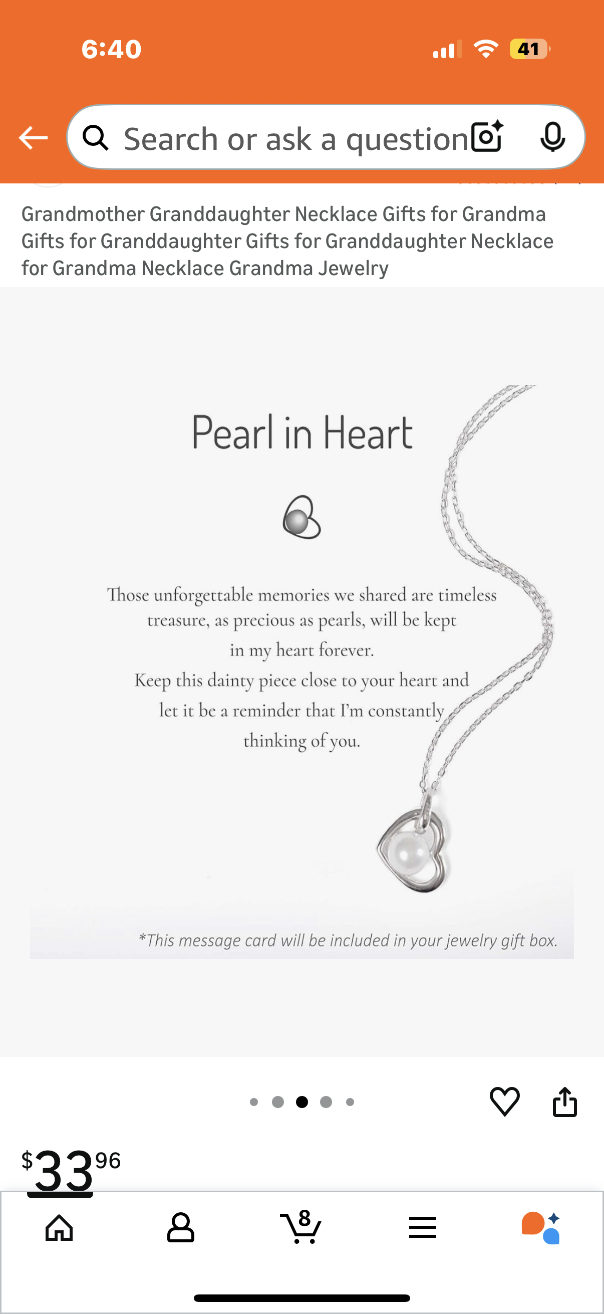 Grandmother Granddaughter Necklace Gifts for Grandma Gifts for Granddaughter Gifts for Granddaughter Necklace for Grandma Necklace Grandma Jewelry