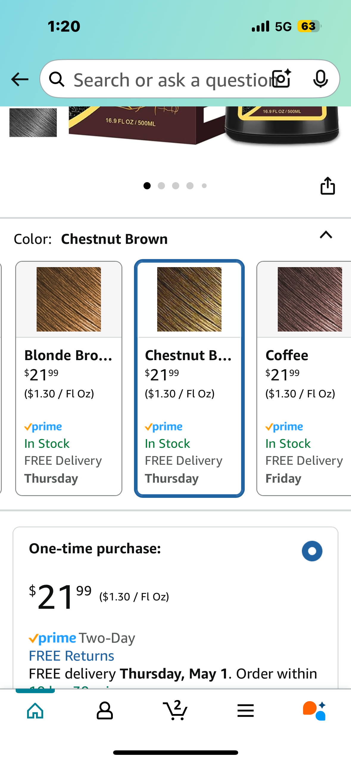 Hair Dye Shampoo 3 in 1, Long-Lasting Hair Color Shampoo with Herbal Ingredients, Instant Magic Hair Dye, Easy Application Shampoo Para Canas for Women Men 16.9 Fl Oz (Chestnut Brown)