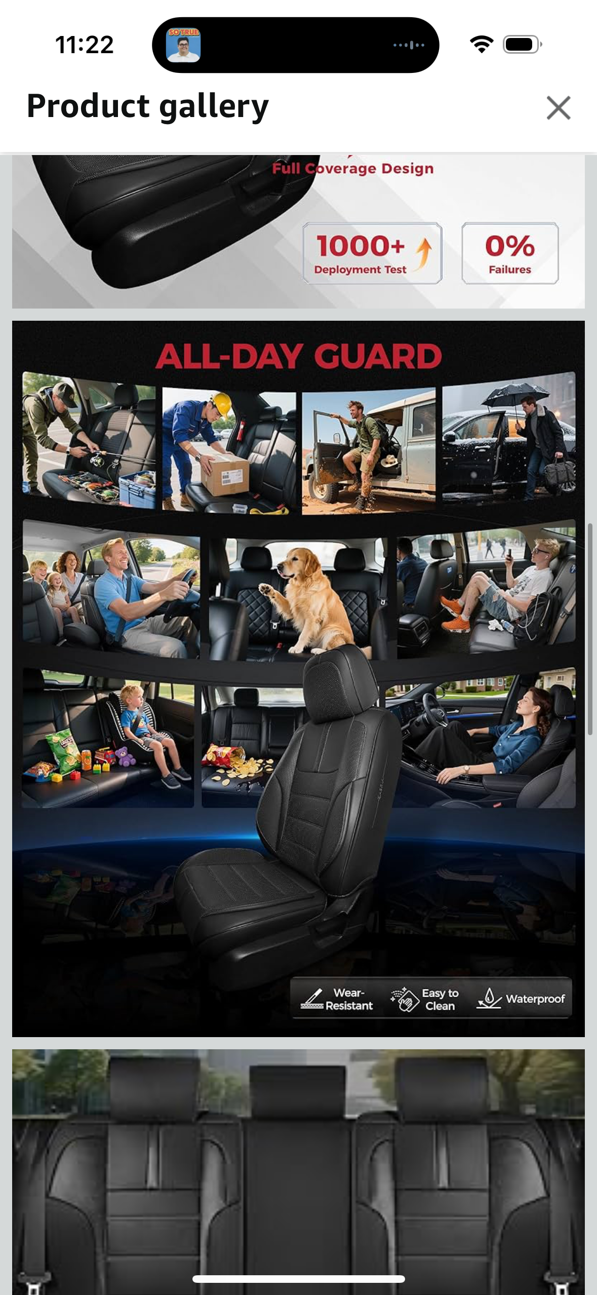 FREESOO Black Car Seat Covers Full Set - Faux Nappa Leather Seat Covers for Cars, with Front Seatbelt Pads, Waterproof Breathable Cushion Protectors Fit for Most 5 Seats Automative Sedans SUV Trucks