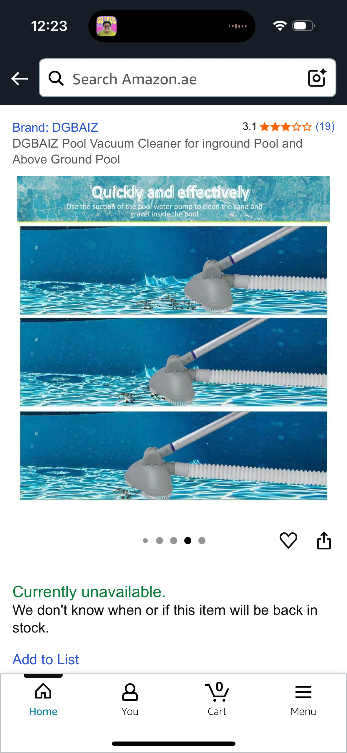 DGBAIZ Pool Vacuum Cleaner for inground Pool and Above Ground Pool