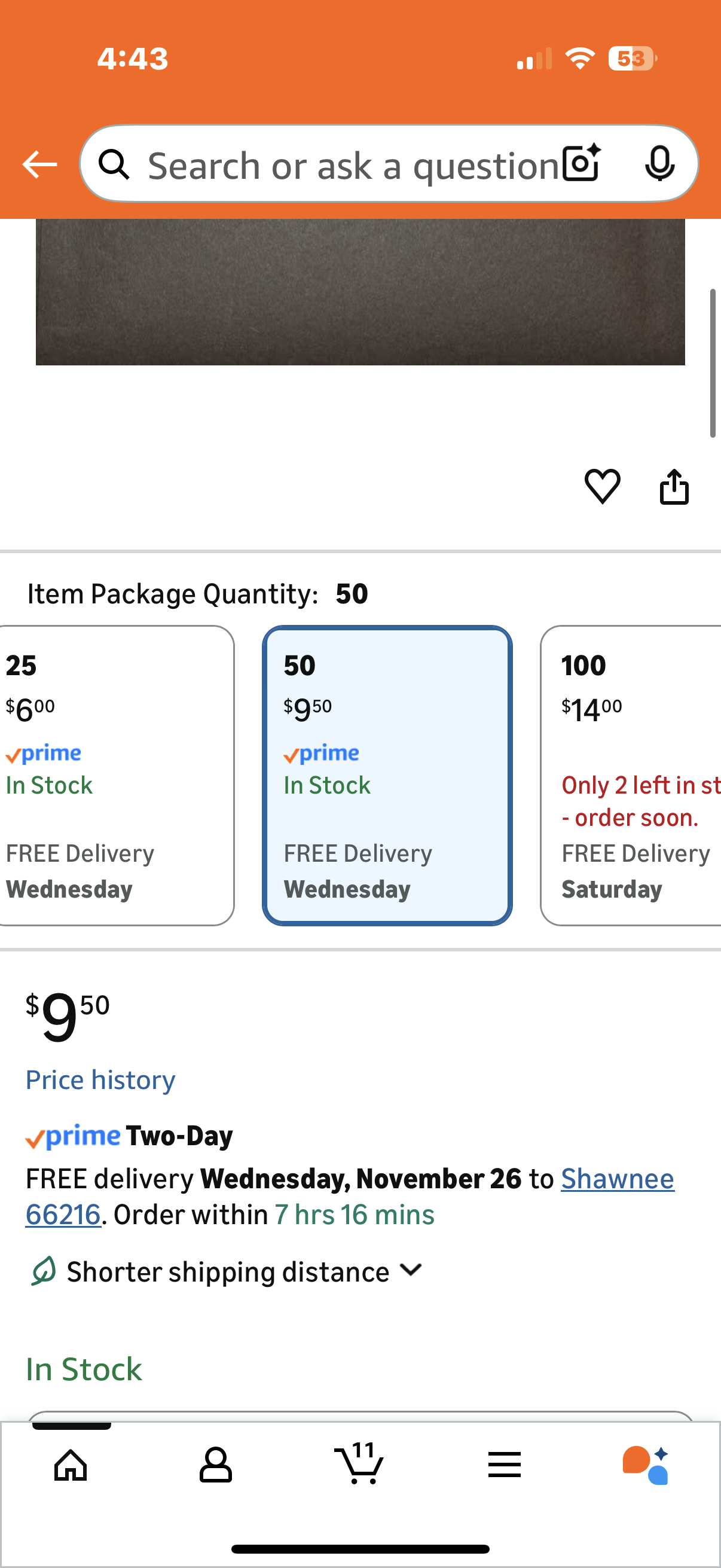 4x6 Photo Envelopes - Dark Brown 80lb - 4 1/8 x 6 1/8 (Pack of 50)