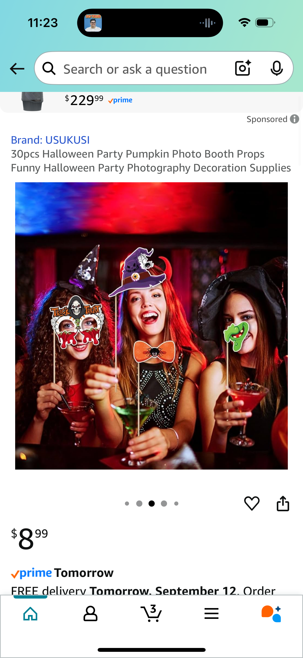 30pcs Halloween Party Pumpkin Photo Booth Props Funny Halloween Party Photography Decoration Supplies