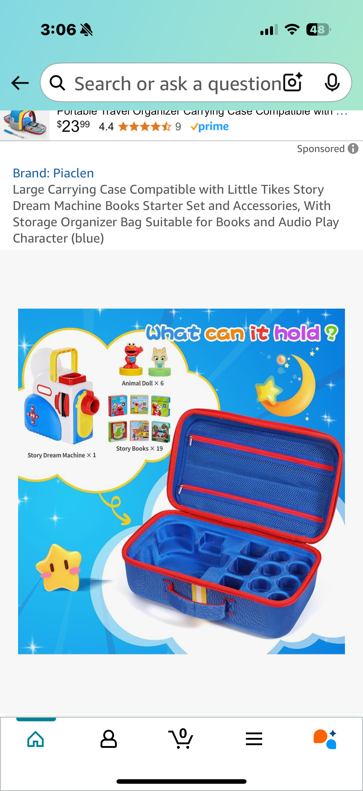Little Tikes Bundle - Story Dream Machine plus Large Carrying Case Bundle