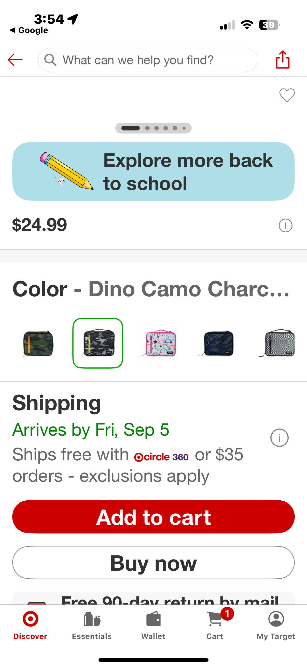 Packit Freezable Classic Lunch Box - Dino Camo Charcoal