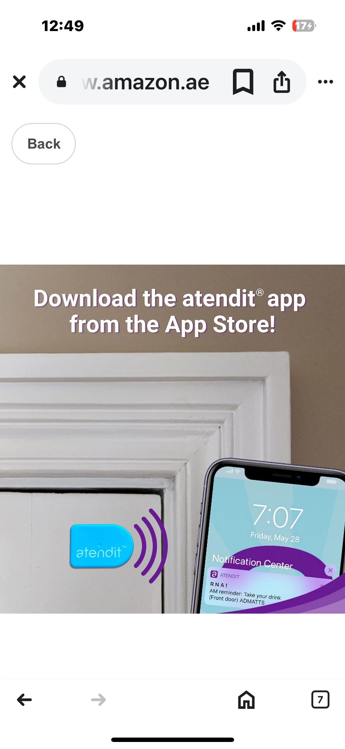 Sensor – with Free App, Motion Triggered System Ideal for Timely Personalized Home Reminders and Nighttime Security Alerts… (1 Pack)