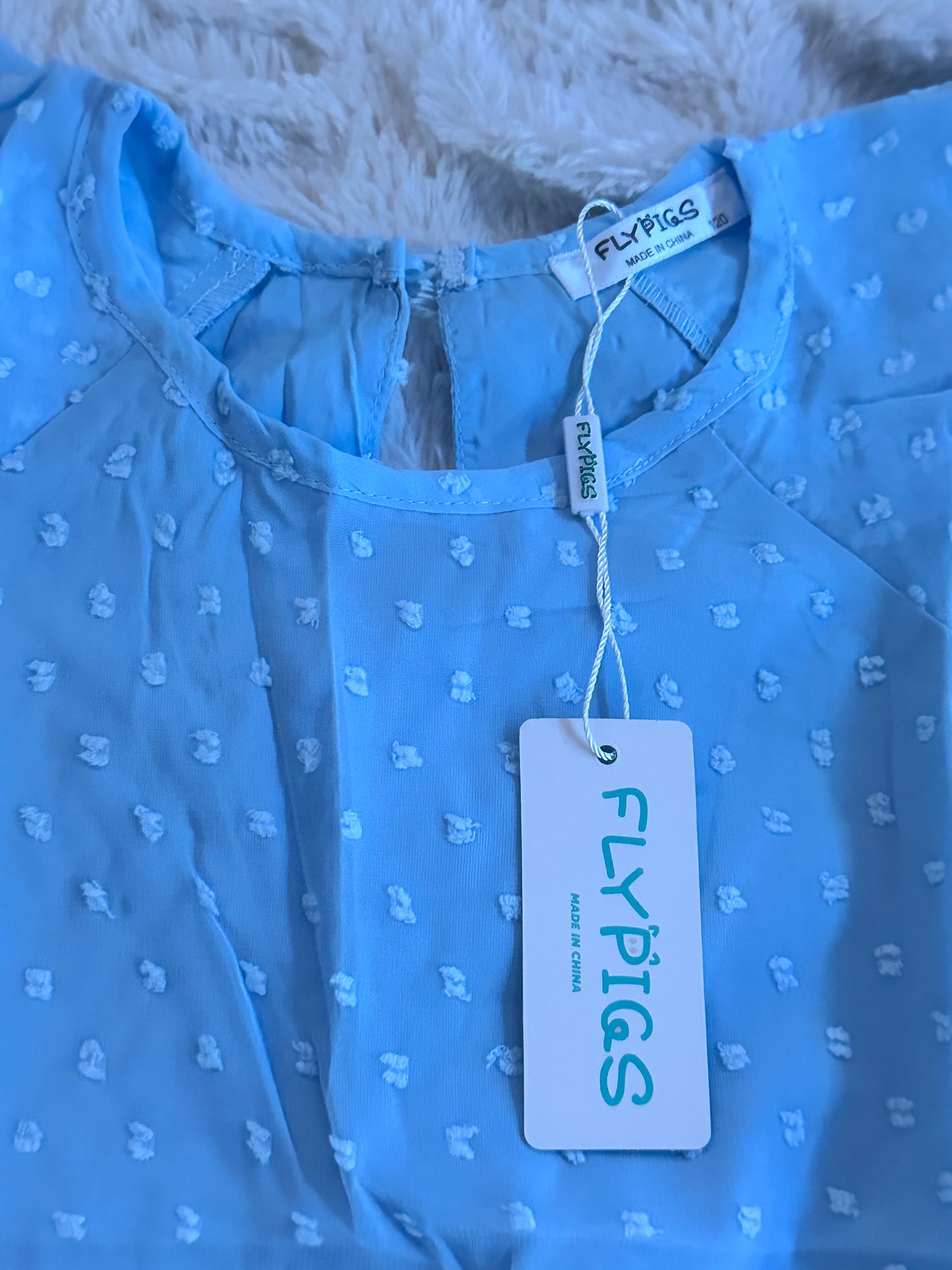 Toddler Girls Ruffle Dress, Swiss Dots Flowy Pleated Party (Size 5T)