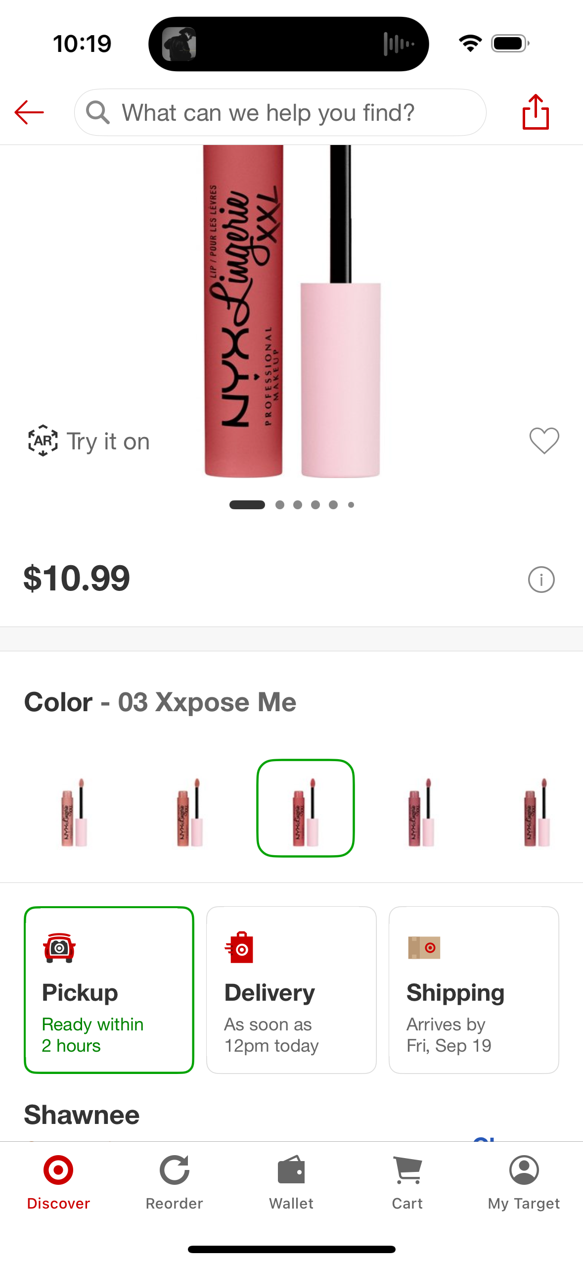 NYX Professional Makeup Lip Lingerie XXL Smooth Matte Liquid Lipstick - 16hr Longwear - 03 Xxpose Me - 0.13 fl oz